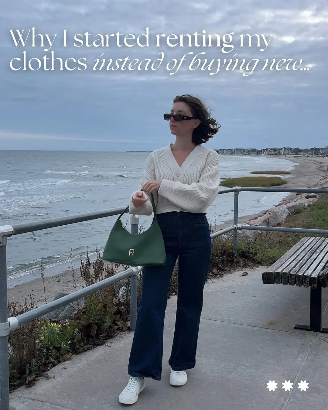 October in @renttherunway π
Have you ever considered the impact the fashion industry has on the environment? Swipe through for some staggering stats (& references) that have prompted me to buy less and wear more, often.
However, as much as I l