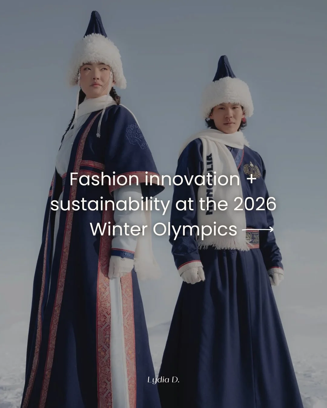 Sustainability taking center stage in @olympics fashion 💙🏅
.
.
.
#olympic #olympics #olympics2026 #winterolympics #winterolympics2026