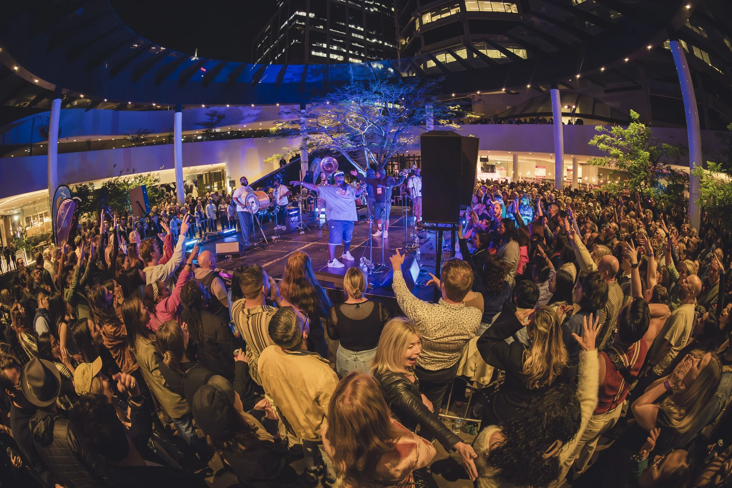 New Orleans Hot 8 Brass Band at QV1 Perth