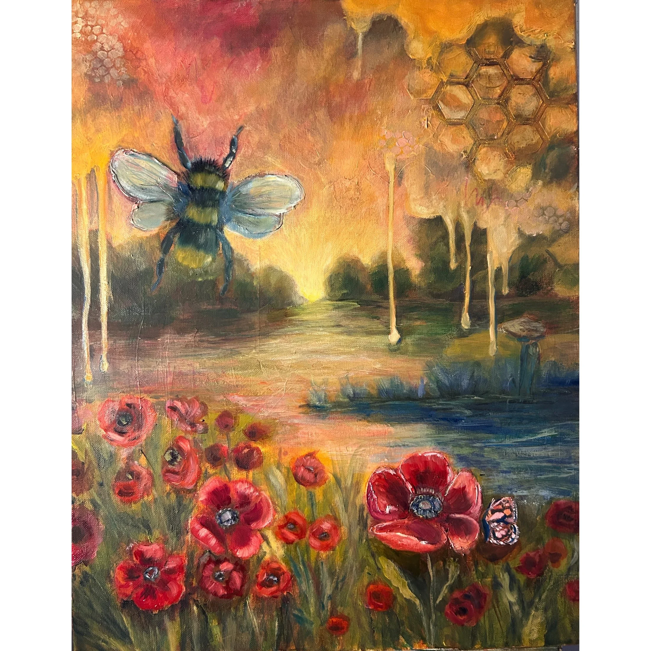 What the Bee Remembers (16x20)