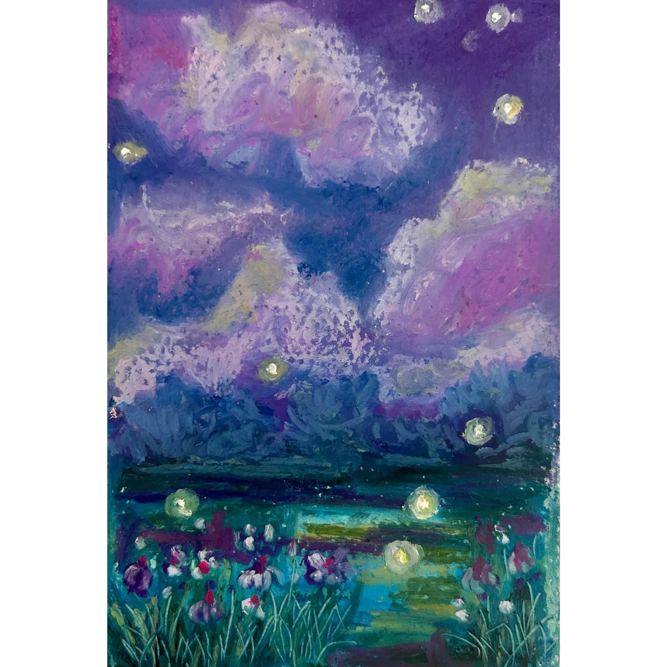 Fireflies at Twilight (7x5)