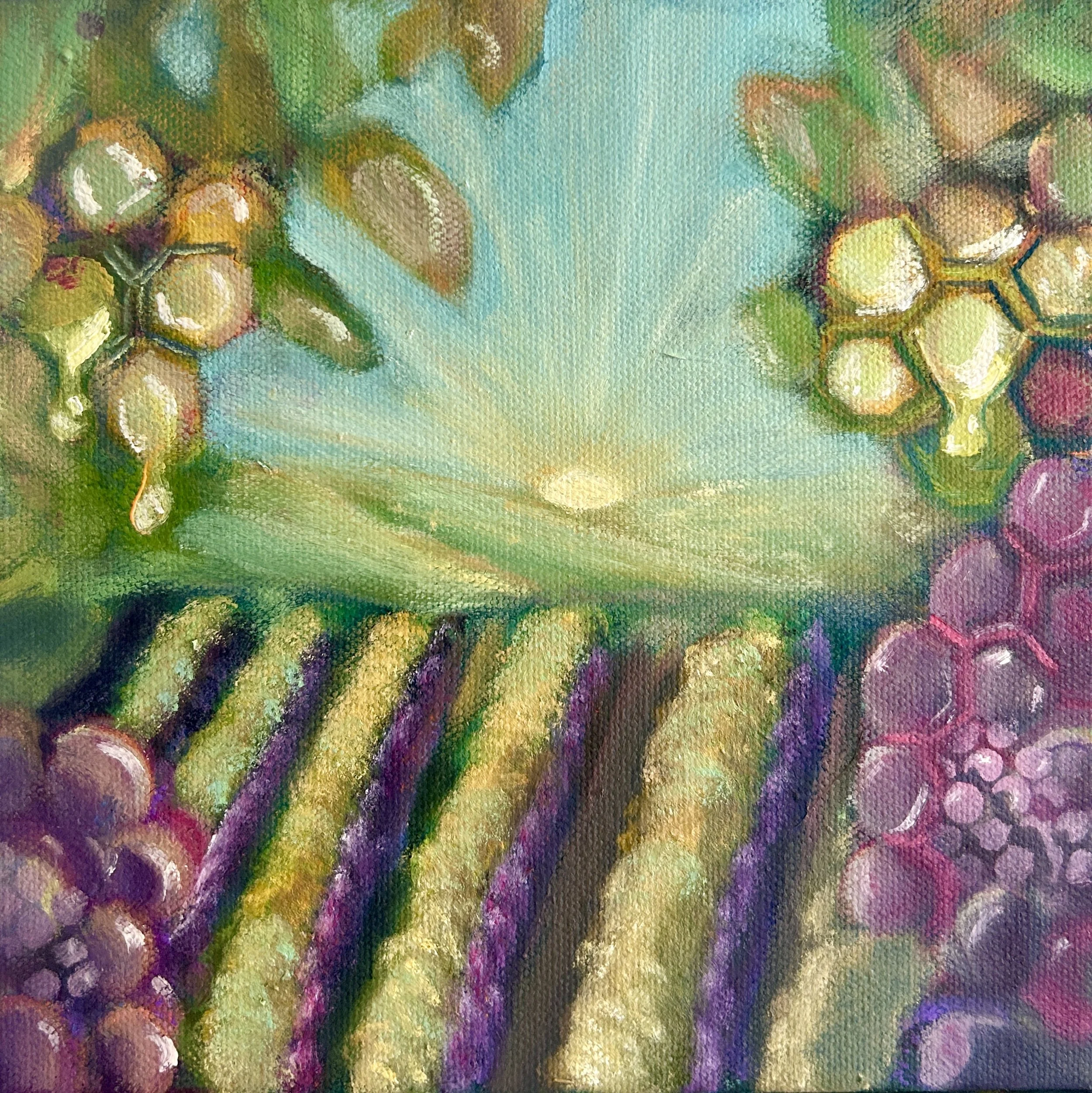 Hills of Wine and Honey (8x8)