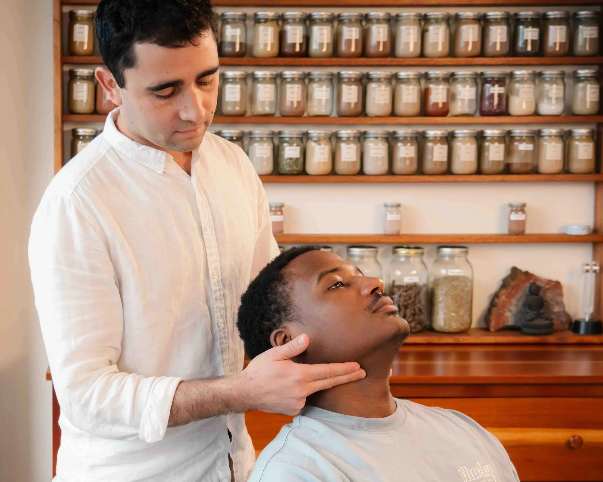 ayurvedic assesment of client in kailua office clinic