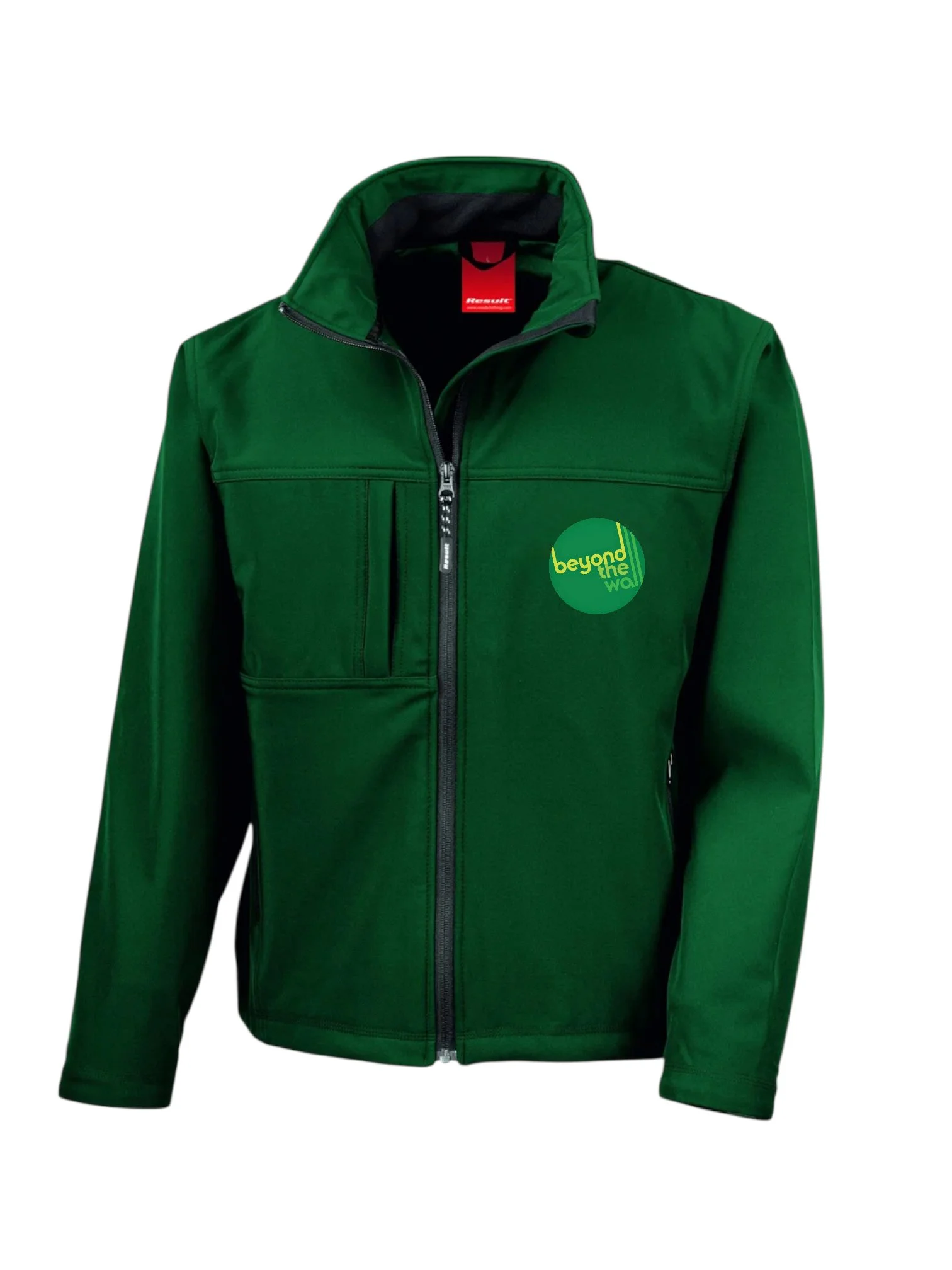 Unisex Adult Bottle Green Softshell Jacket
