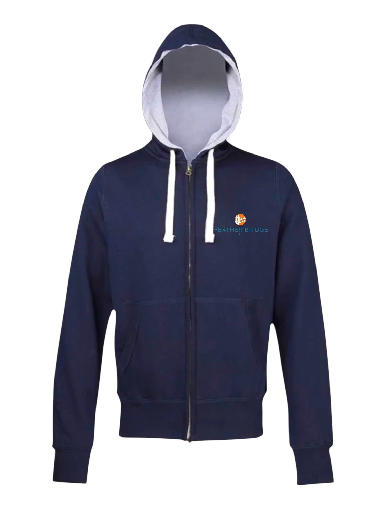 Zip-up Hoodie - Heather Bridge School