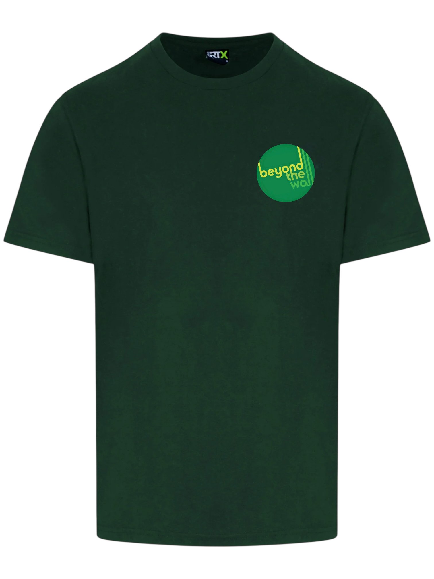 Unisex Adult Bottle Green Crew Neck T-Shirt