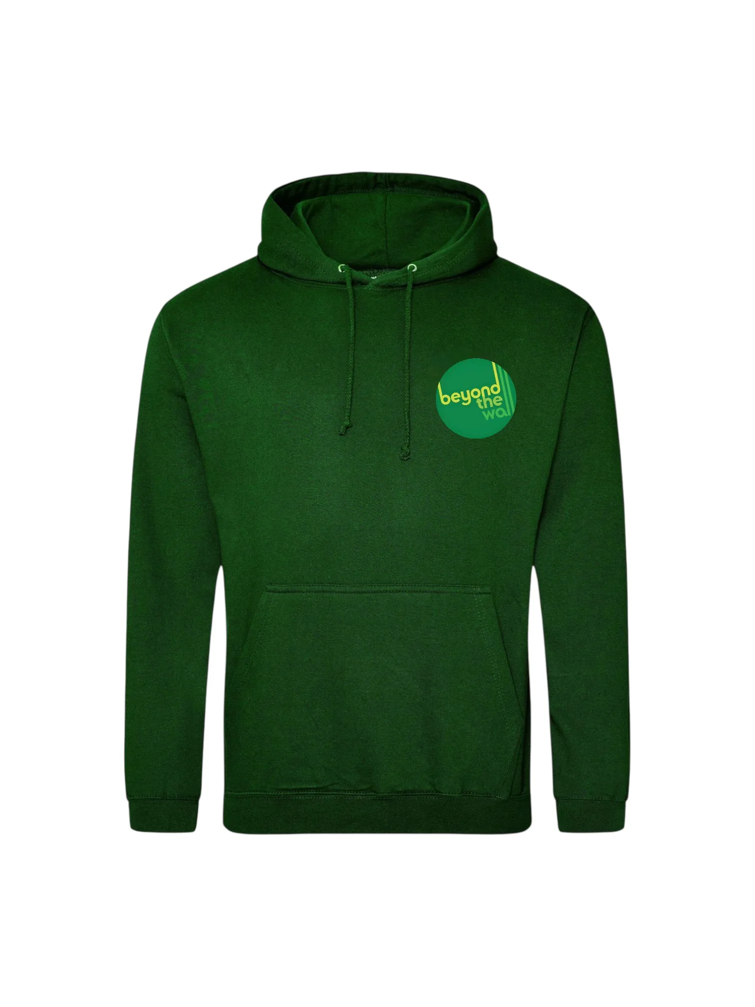 Unisex Adult Bottle Green Pullover Hoodie