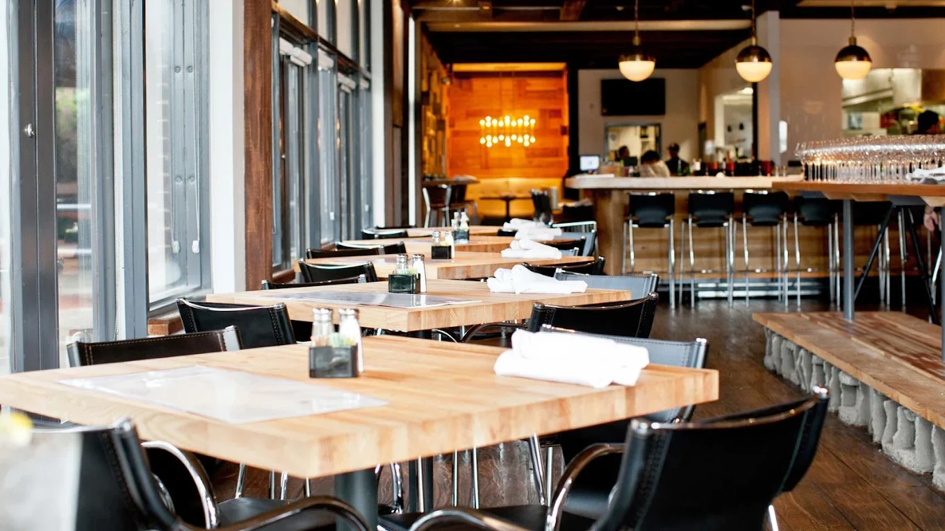 The interior dining room at Pacific Table