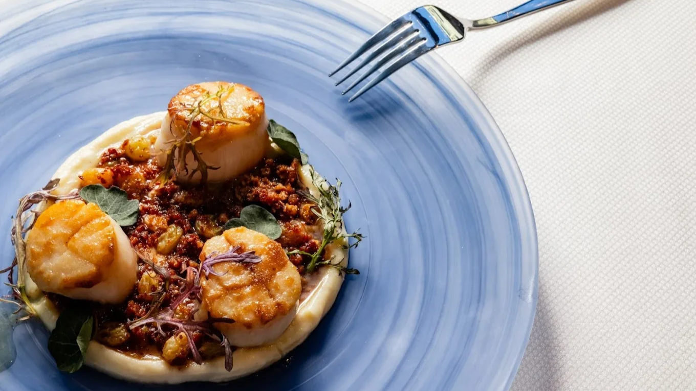 A dish at The Blue Room at Emilia's