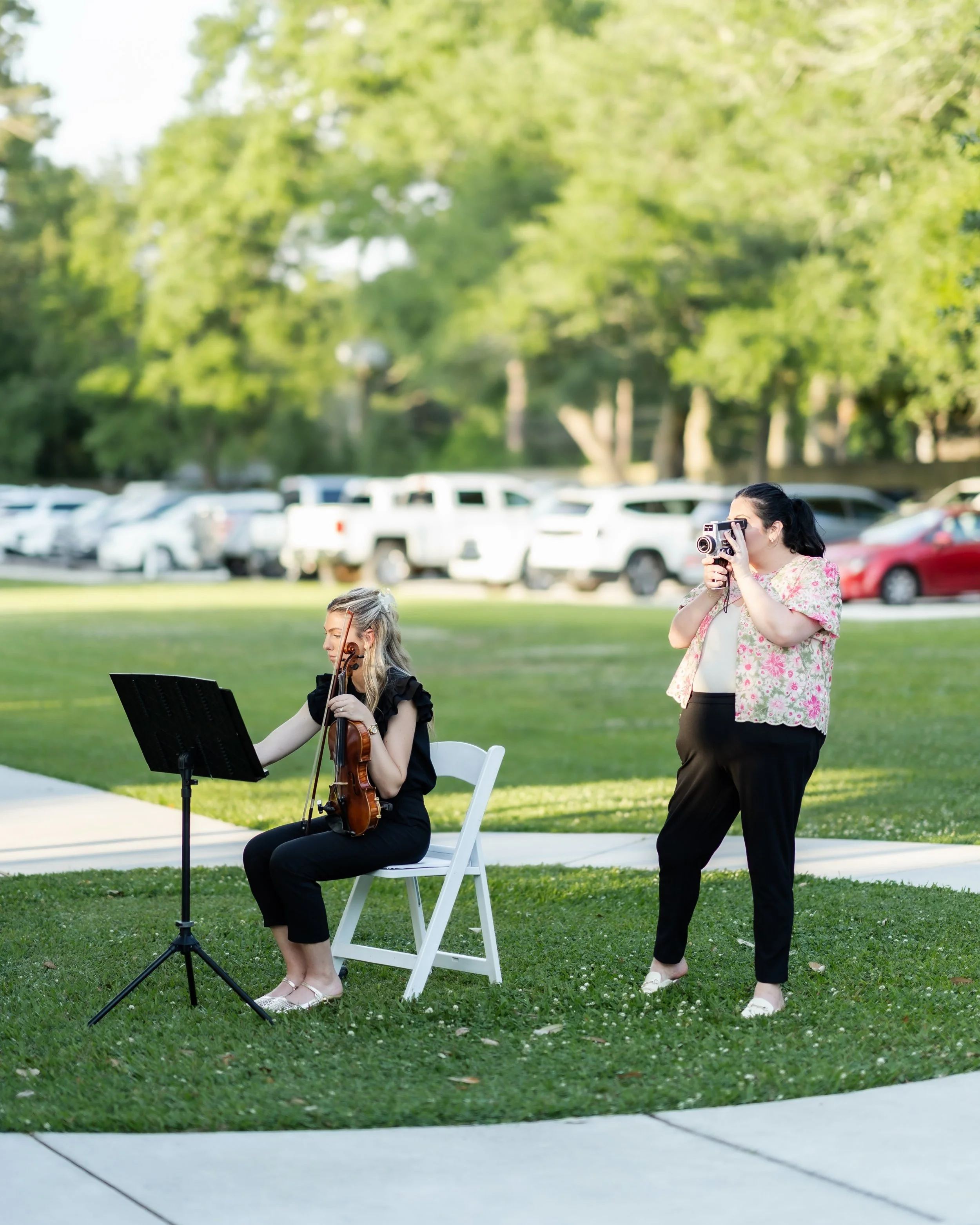 Wedding planners&hellip; but make it multi-talented🤍

One of us was playing violin for the ceremony while the other was behind the bridal cam (shoutout to @soiree_social&rsquo;s bridal cam)!✨

Safe to say we&rsquo;re fully invested in making the day
