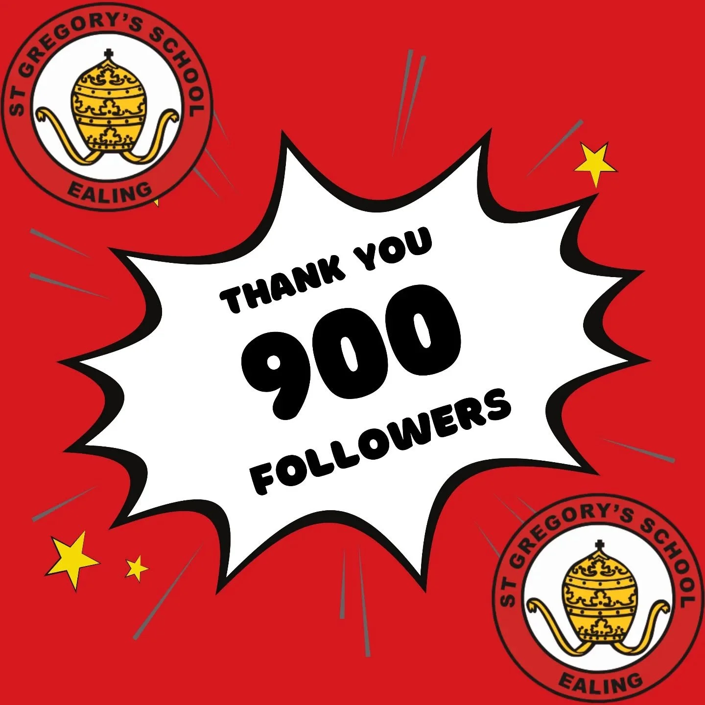 We have officially reached 900 followers on Instagram! 🎉

This puts us among the most-followed state primaries in London and it is all thanks to the incredible family community that continues to shape St Gregory&rsquo;s. 💛📸

Every like, share, and