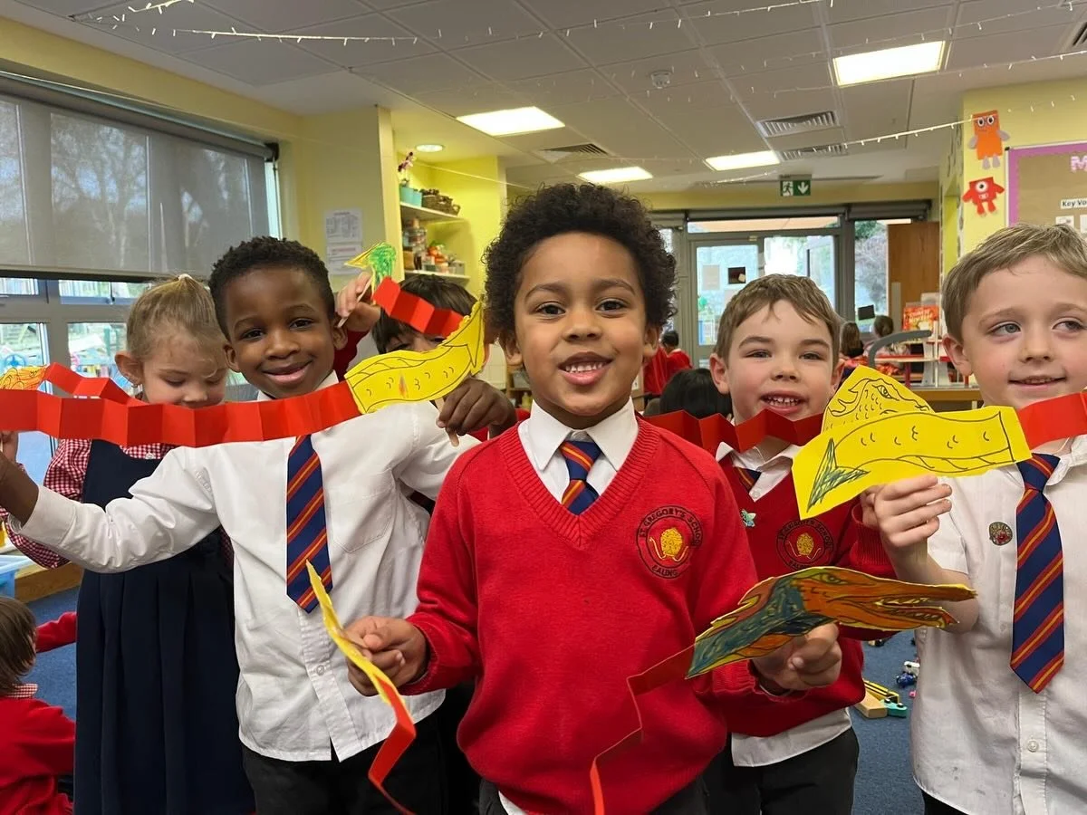 Happy Lunar New Year! 🧧✨

A couple of weeks ago, our Reception children celebrated by learning all about this special festival. From tasting fortune cookies, to creating their own paper dragons and making music for a joyful dragon dance - it was a w