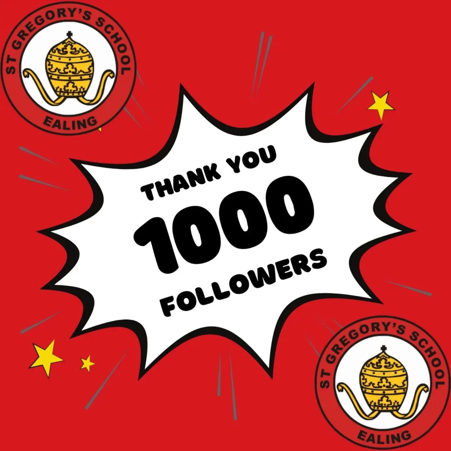 🎉 1,000 followers&hellip; wow. Thank you! 🎉
We are incredibly proud to share that St Gregory&rsquo;s has now reached 1,000 followers on Instagram! 💛📸

What started as a way of sharing moments from school life has grown into a wonderful online com