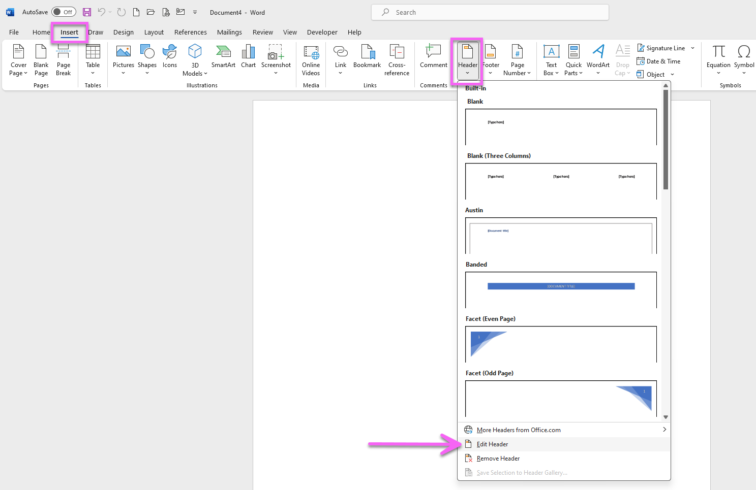 How to Insert and Crop Images in the Header & Footer of Microsoft Word ...