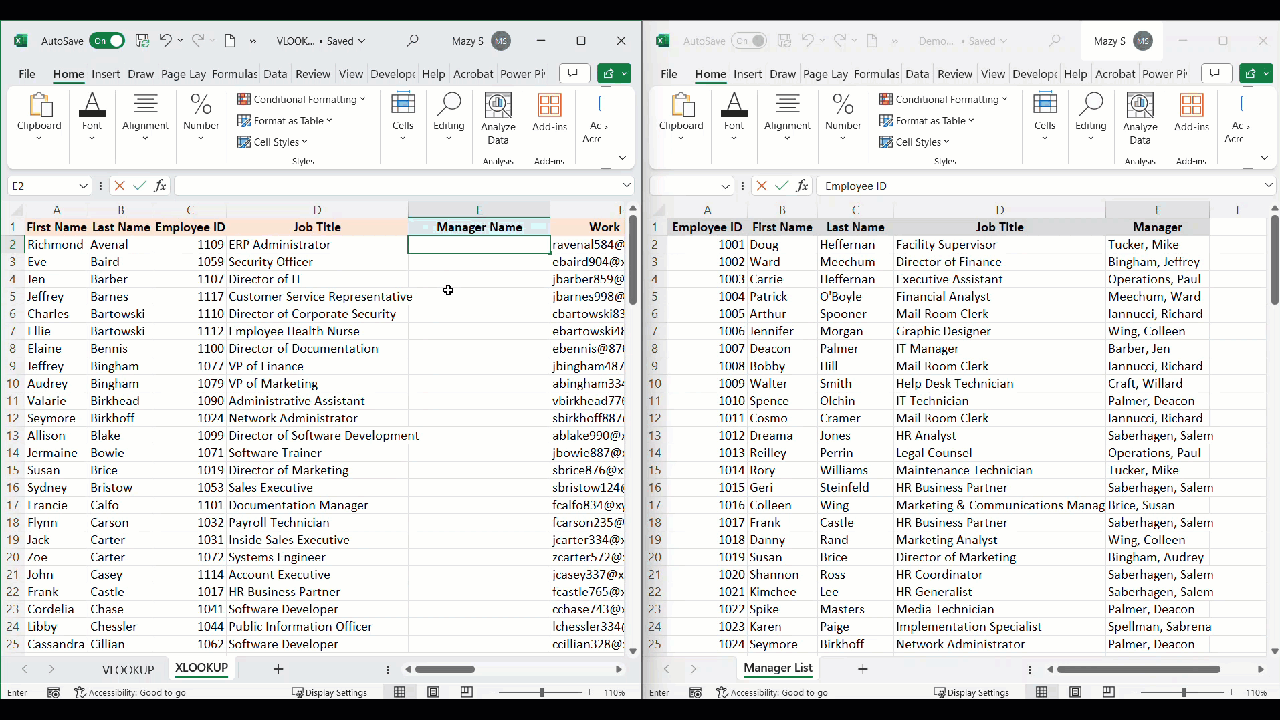 Pull Data into Excel Reports from Another Spreadsheet with VLOOKUP and