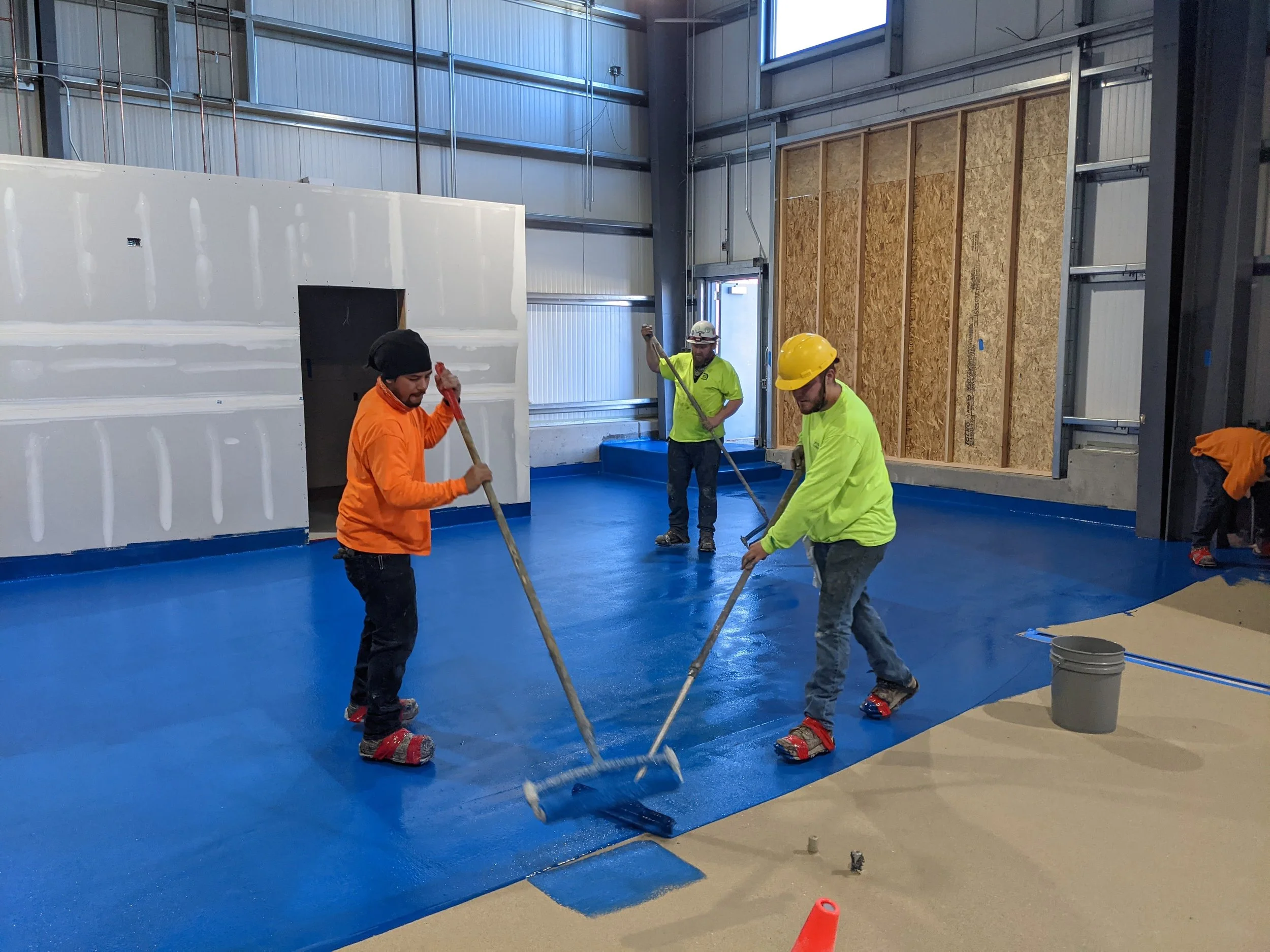 Concrete coating system installed by High Desert Surface Prep