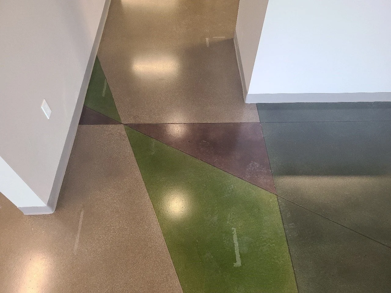 5 color application to concrete for commercial customer