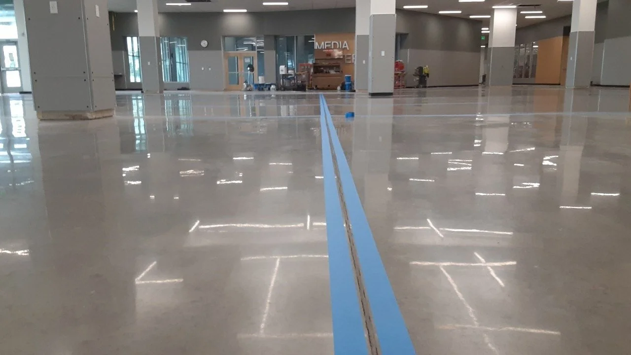Polish 50,000 sqft including joint fill by High Desert Surface Prep