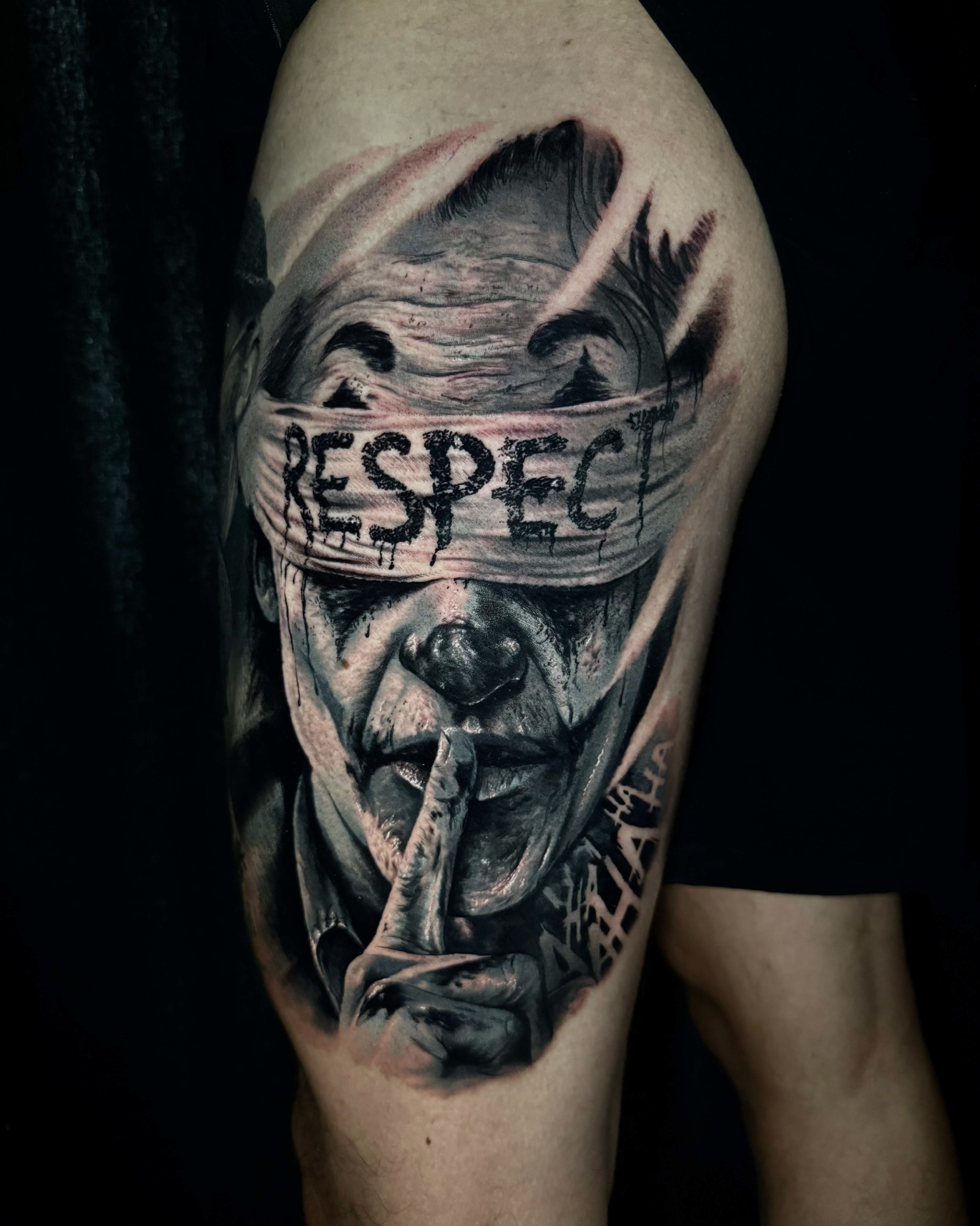 Realismo Joker  Space Tatooo Cascais - Bruno Guedes