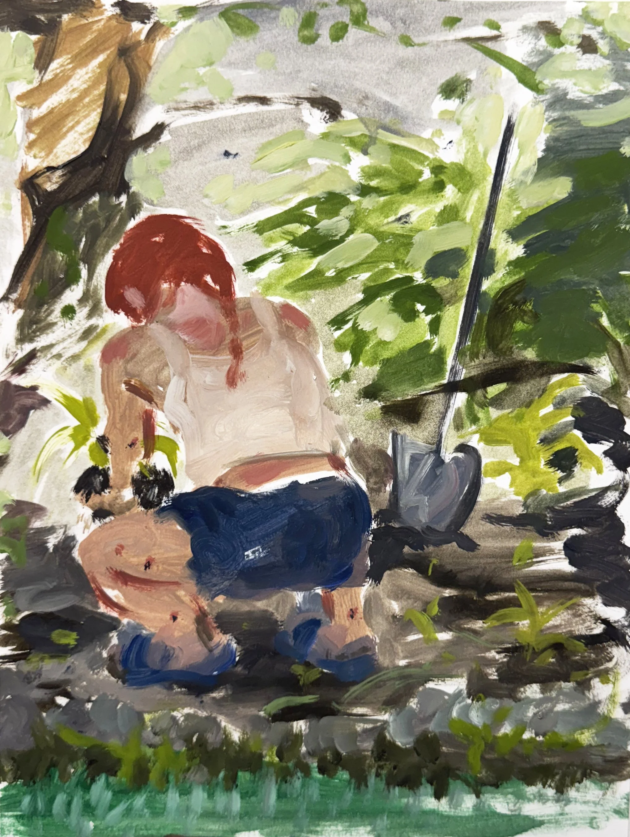 untitled (2026) oil on paper