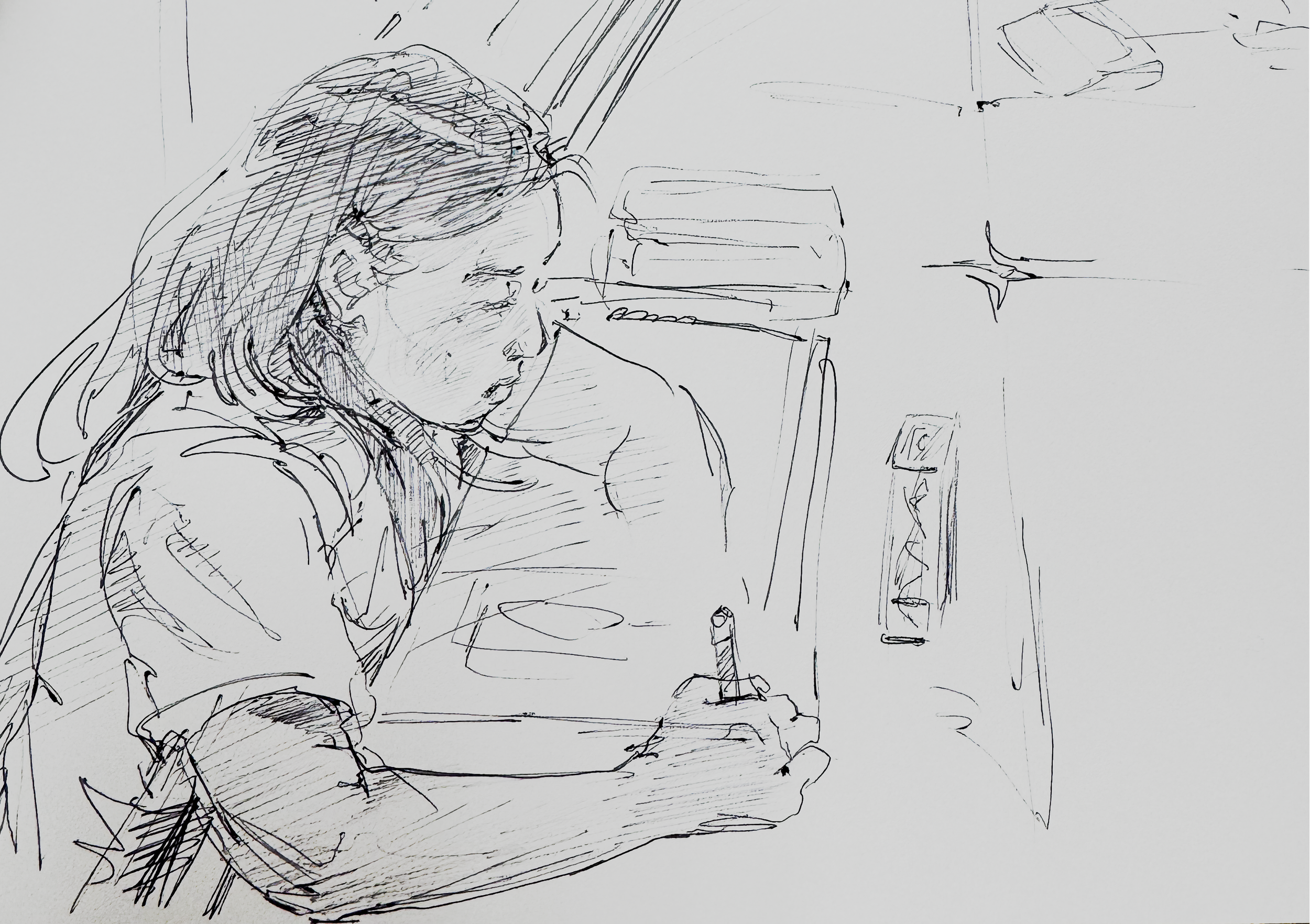 sketch, pen on paper (2025)