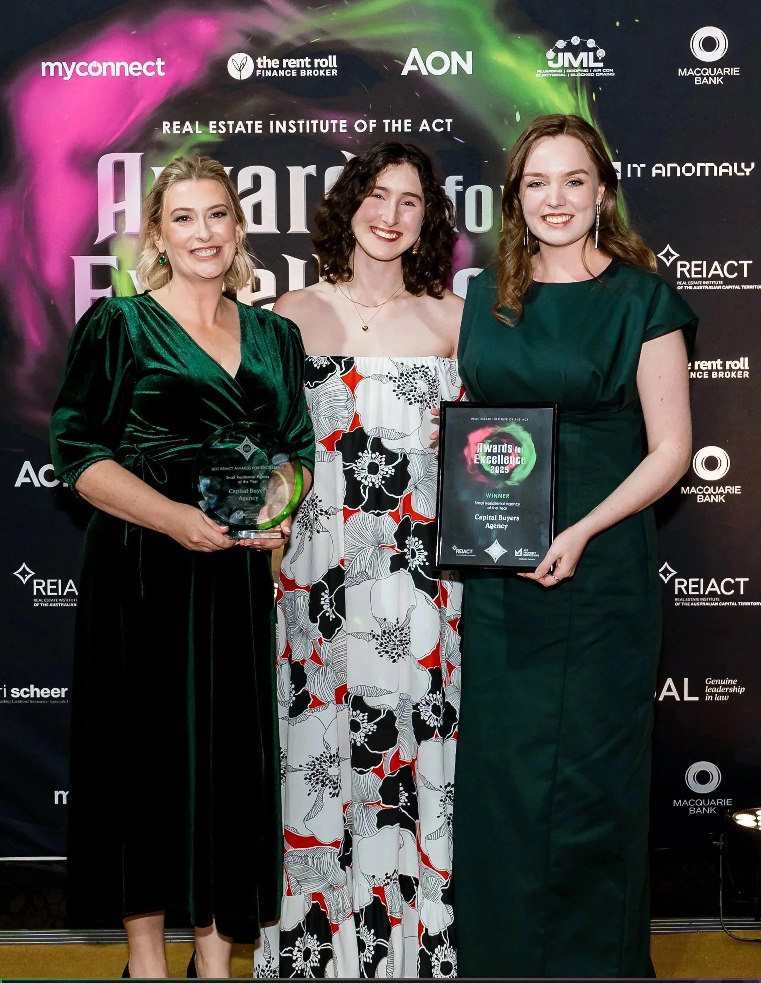 2025 Real estate award winner Small Agency of the Year ACT
