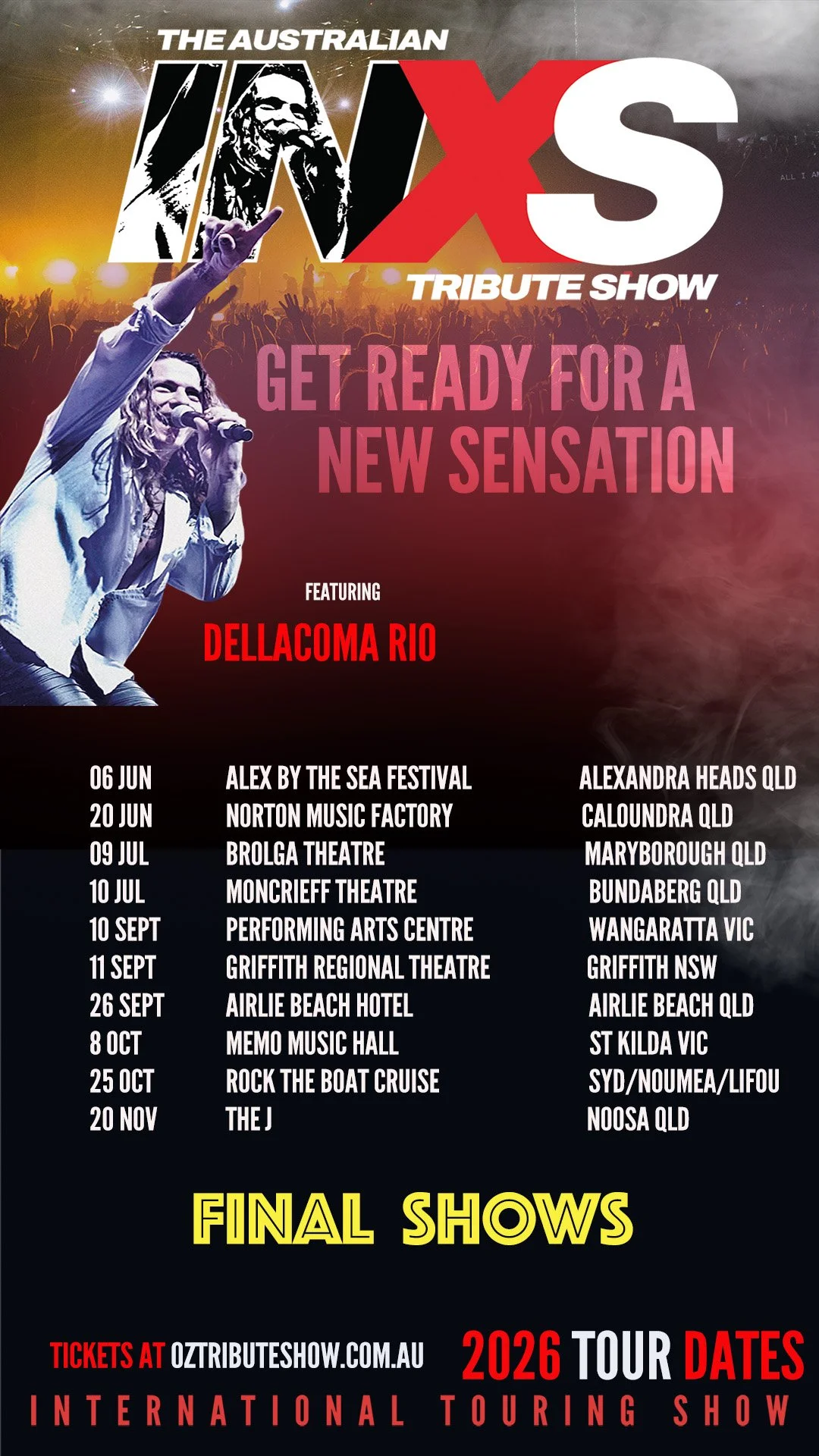 2026 INXS Tour Poster