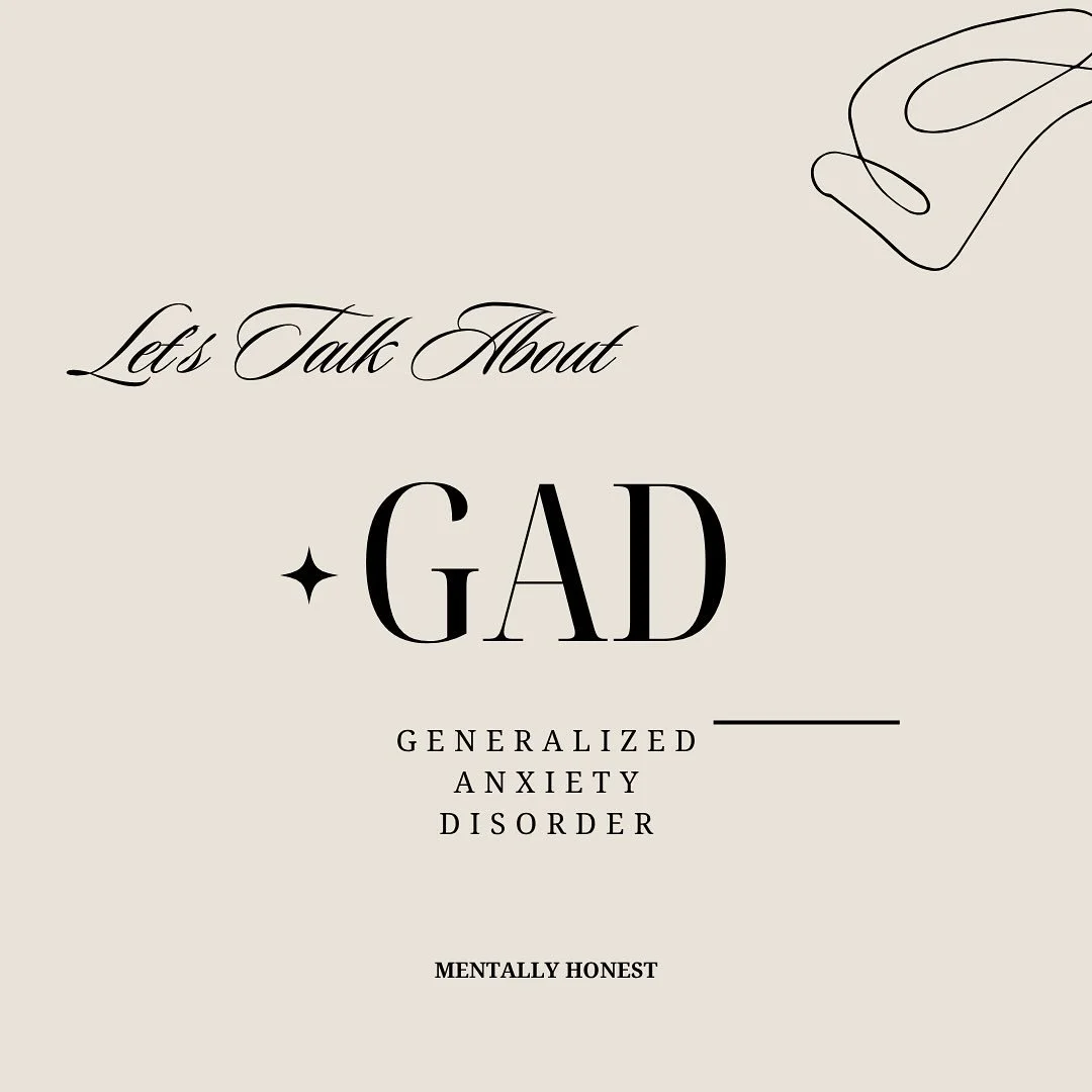 What is GAD? 🤨🤔

Generalized Anxiety Disorder (GAD) is more than everyday stress or worry. It&rsquo;s when worry feels constant, overwhelming, and difficult to control &mdash; even when there&rsquo;s no immediate reason to feel anxious.

Common sig