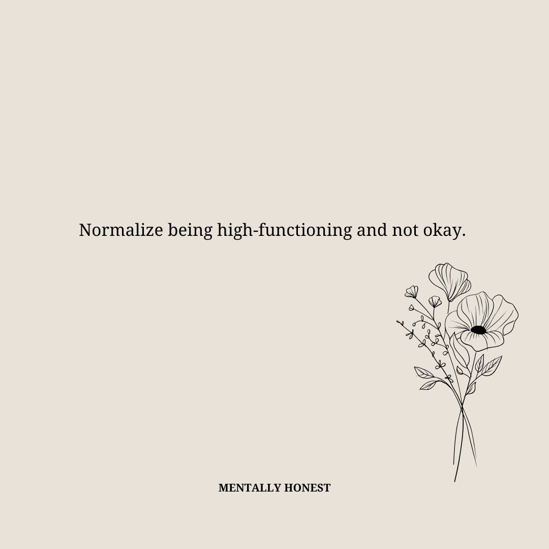 You can show up, succeed, and still be struggling.
Functioning &ne; healed.
Being capable &ne; being supported.
&nbsp;
Follow @mentallyhonest.co for real conversations.

𝓢𝓪𝓵𝓵𝔂 𝓓𝓮𝓵 𝓥𝓮𝓬𝓬𝓱𝓲𝓸

📍  𝐂𝐀 &amp; 𝐍𝐕

𝐓𝐞𝐥𝐞𝐡𝐞𝐚𝐥𝐭𝐡 𝐟𝐨