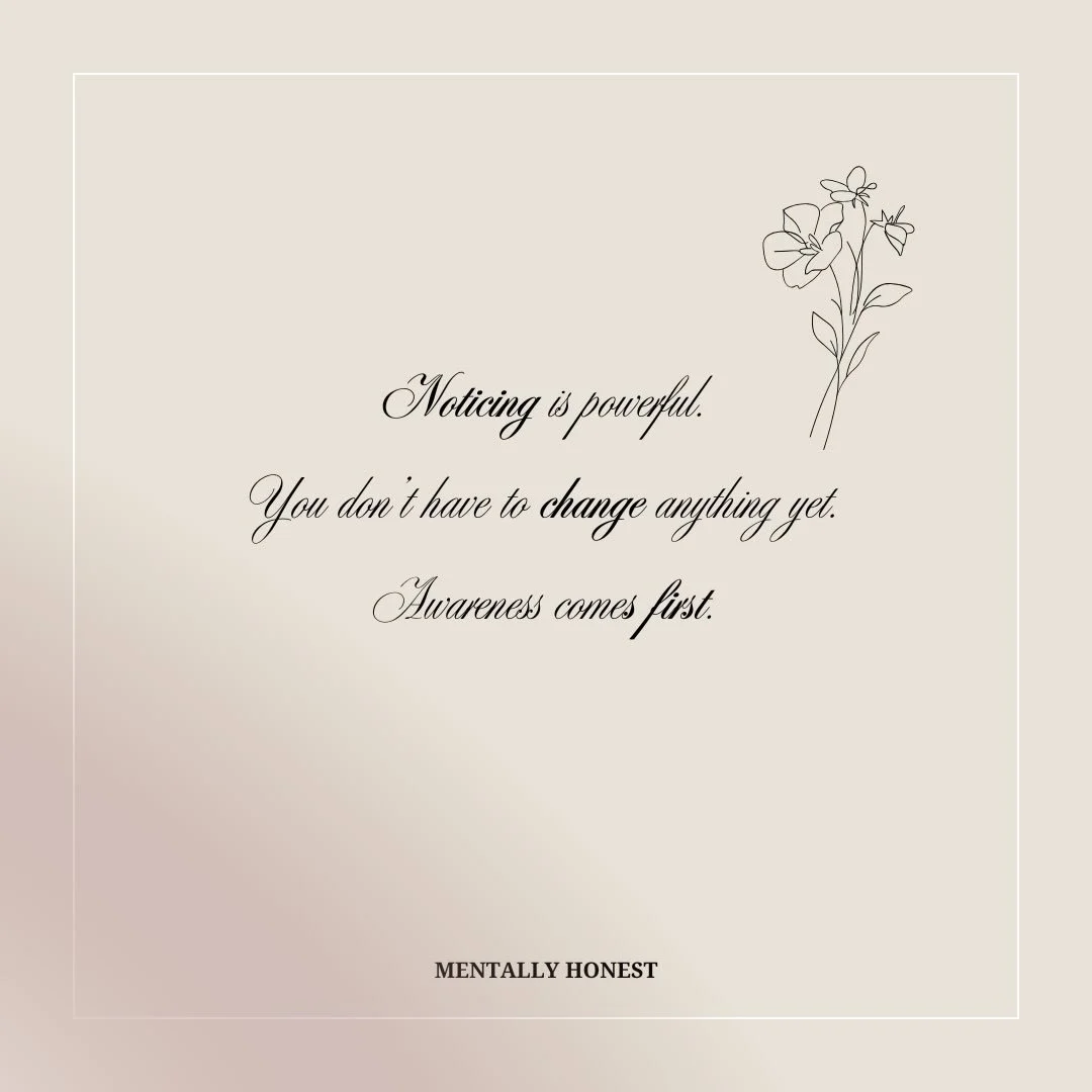 Pause long enough to notice.
That&rsquo;s meaningful work.

-𝓢𝓪𝓵𝓵𝔂 𝓓𝓮𝓵 𝓥𝓮𝓬𝓬𝓱𝓲𝓸

WWW.MENTALLYHONEST.COM

📍&nbsp;&nbsp;𝐂𝐀 &amp; 𝐍𝐕
𝐓𝐞𝐥𝐞𝐡𝐞𝐚𝐥𝐭𝐡 𝐟𝐨𝐫 𝐂𝐀 &amp; 𝐍𝐕 𝐂𝐥𝐢𝐞𝐧𝐭𝐬💻📲📑

#MentallyHonest #LMFT #MentalHealth