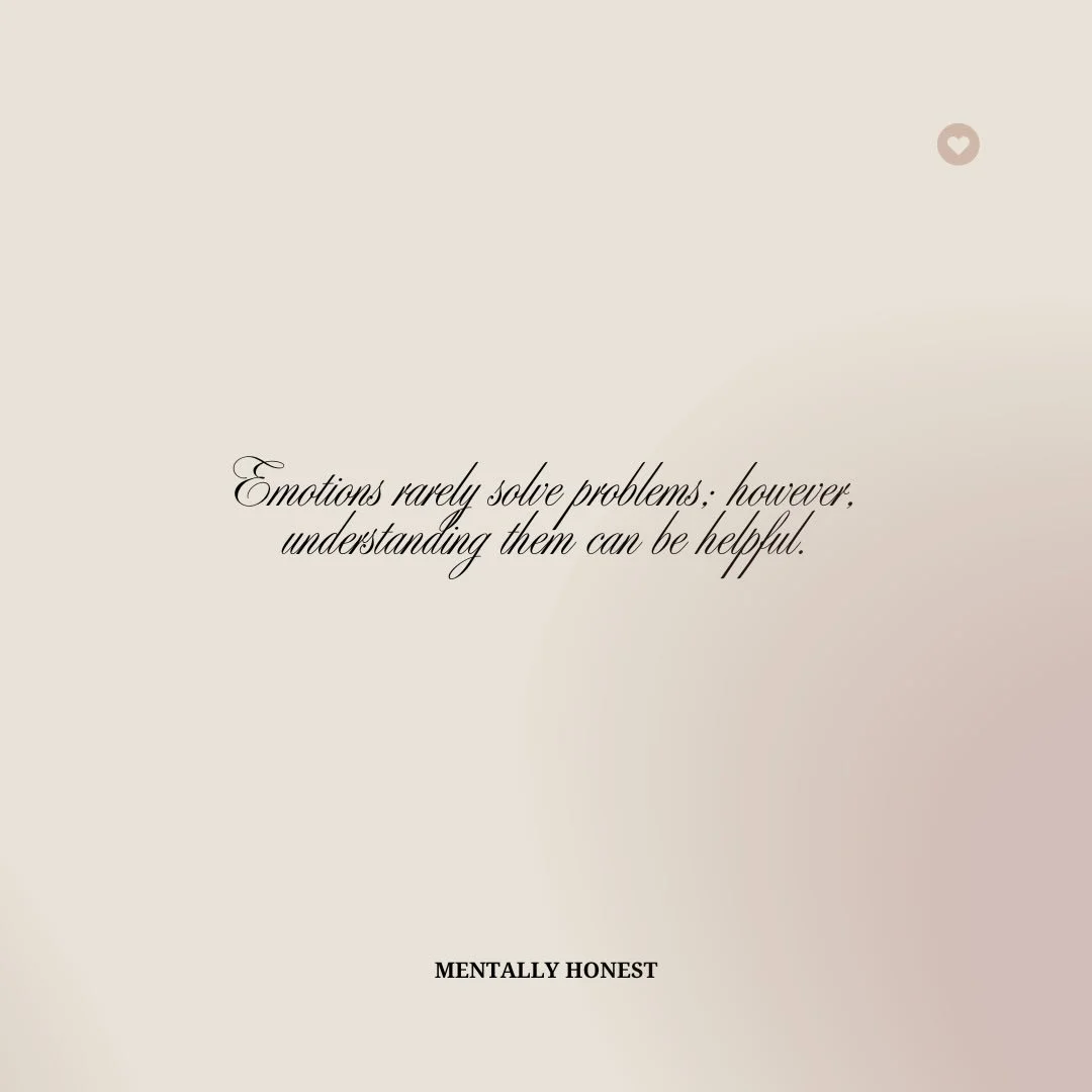 Emotions don&rsquo;t always solve the problem&mdash;but understanding them is where real change begins.

-𝓢𝓪𝓵𝓵𝔂 𝓓𝓮𝓵 𝓥𝓮𝓬𝓬𝓱𝓲𝓸

WWW.MENTALLYHONEST.COM

📍&nbsp;&nbsp;𝐂𝐀 &amp; 𝐍𝐕
𝐓𝐞𝐥𝐞𝐡𝐞𝐚𝐥𝐭𝐡 𝐟𝐨𝐫 𝐂𝐀 &amp; 𝐍𝐕 𝐂𝐥𝐢𝐞𝐧𝐭