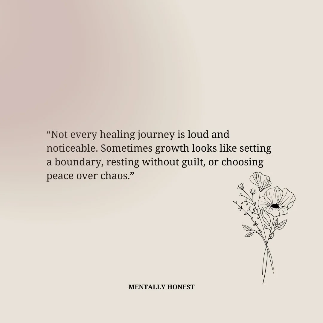 Healing is not always dramatic or visible. Sometimes it looks like setting boundaries, resting when you need to, walking away from chaos, or finally giving yourself the same compassion you give everyone else.

Small changes are still growth. 🤍

#Men