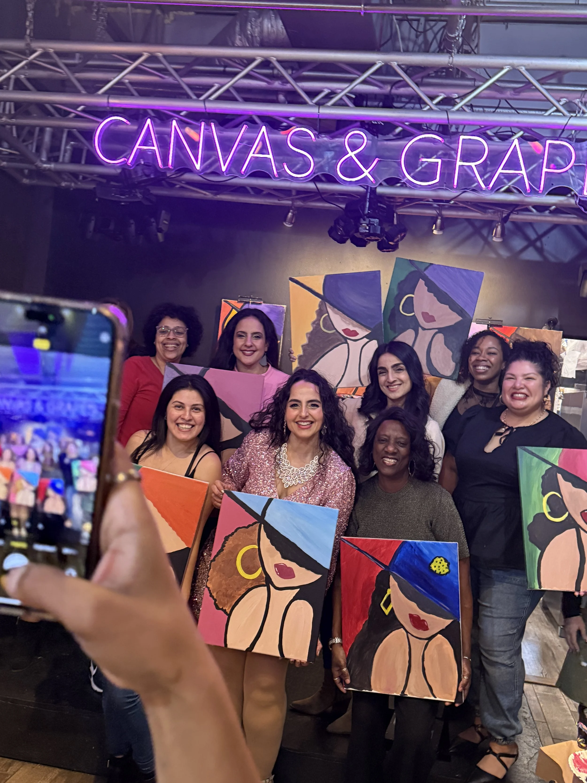 Date Night and other things to do in NJ. Canvas & Grapes.