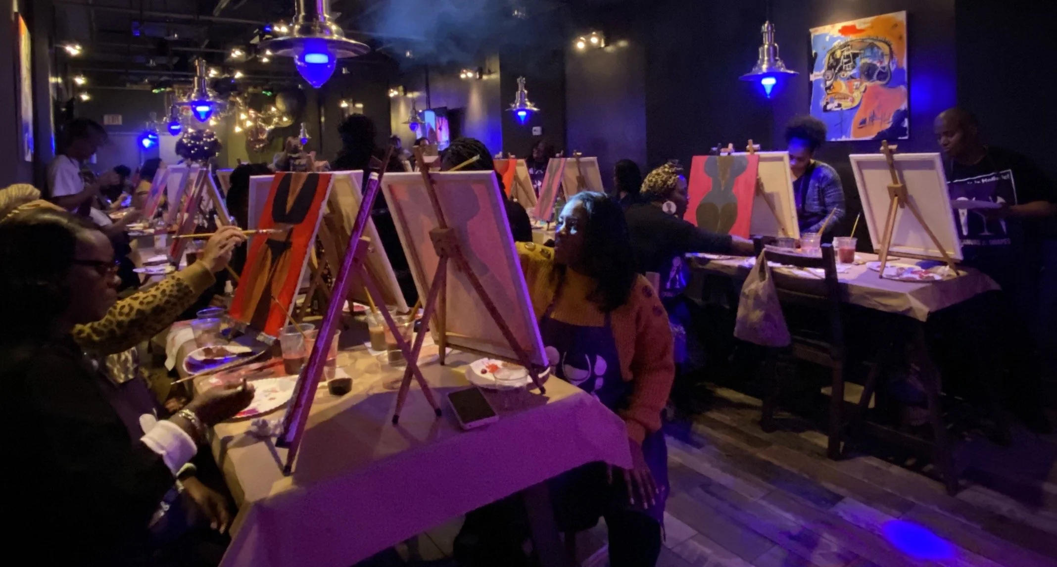 Date Night and other things to do in NJ. Canvas & Grapes.