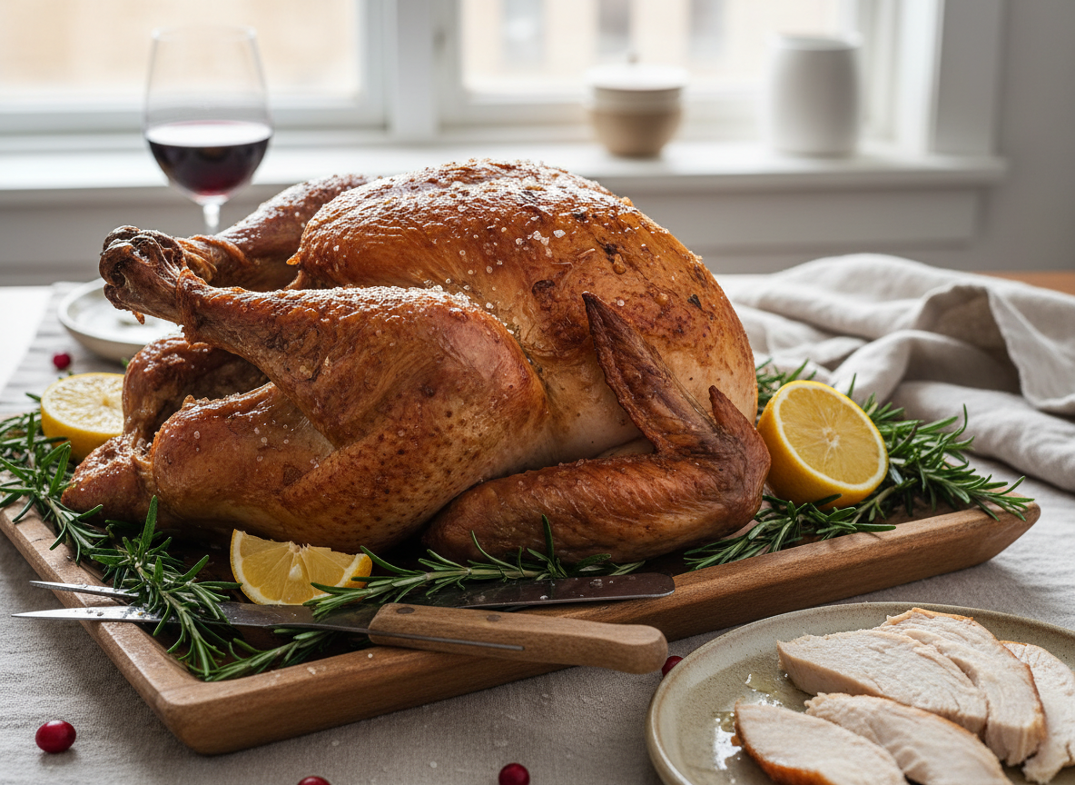 Juicy, Dry-Brined Turkey with Crispy Skin