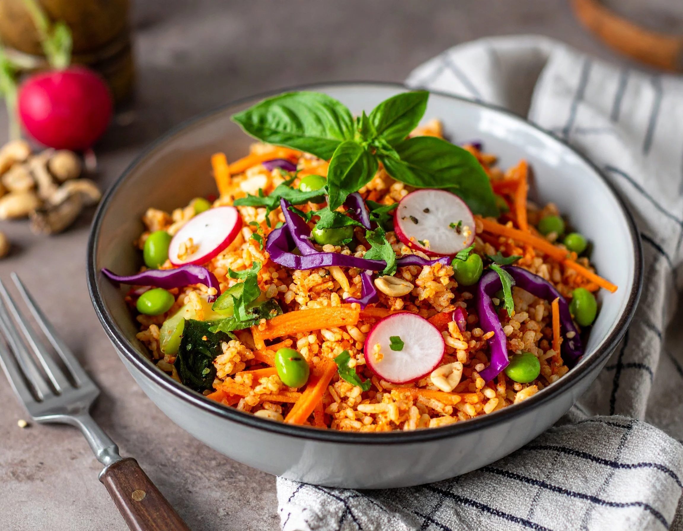 Sweet Chili Crispy Rice Salad