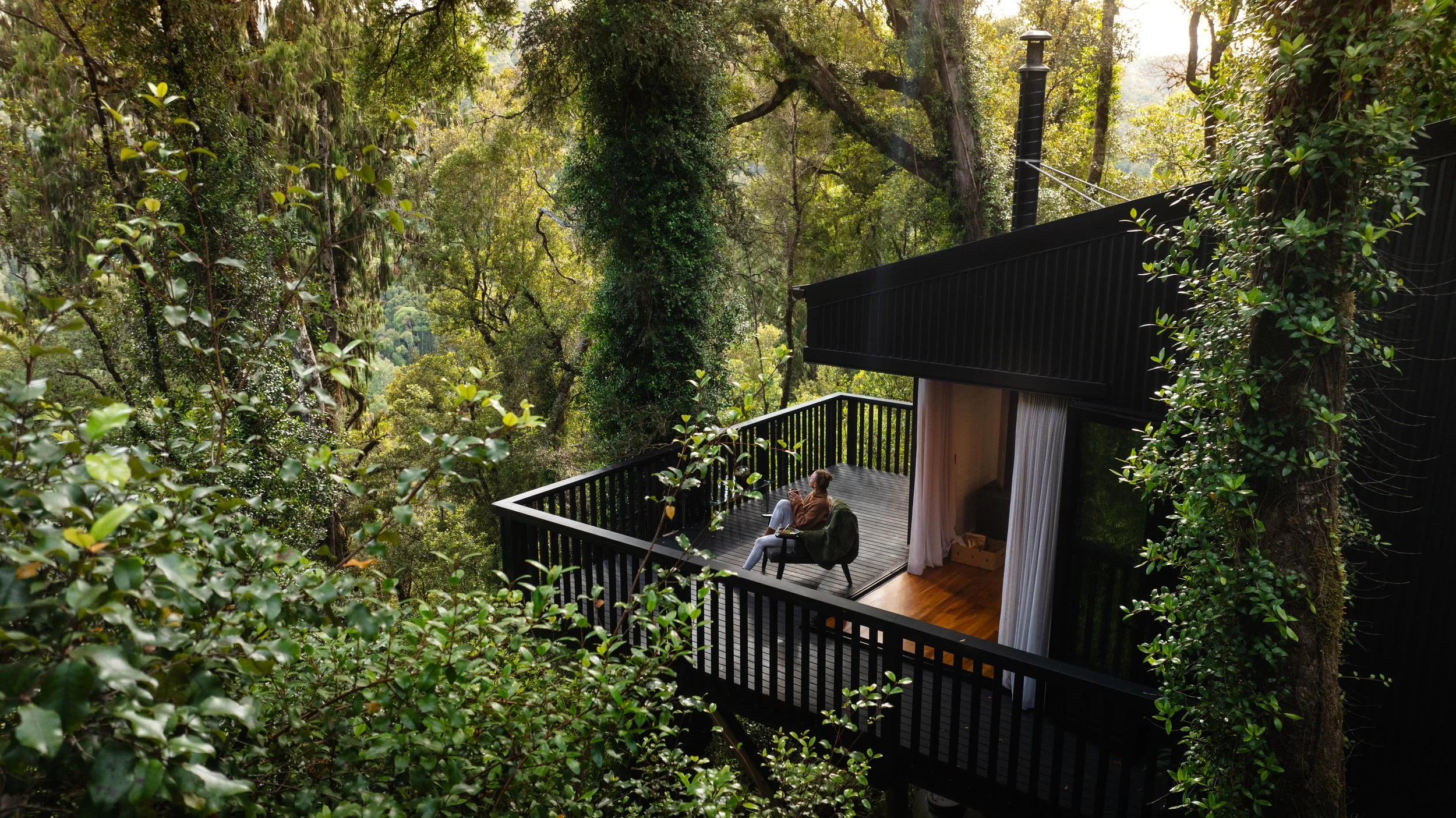 Te Aka Treehouse, Nelson Creek West Coast, Aotearoa/New Zealand