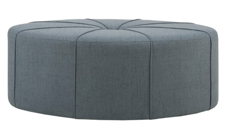 Tufted Ottoman - Blue