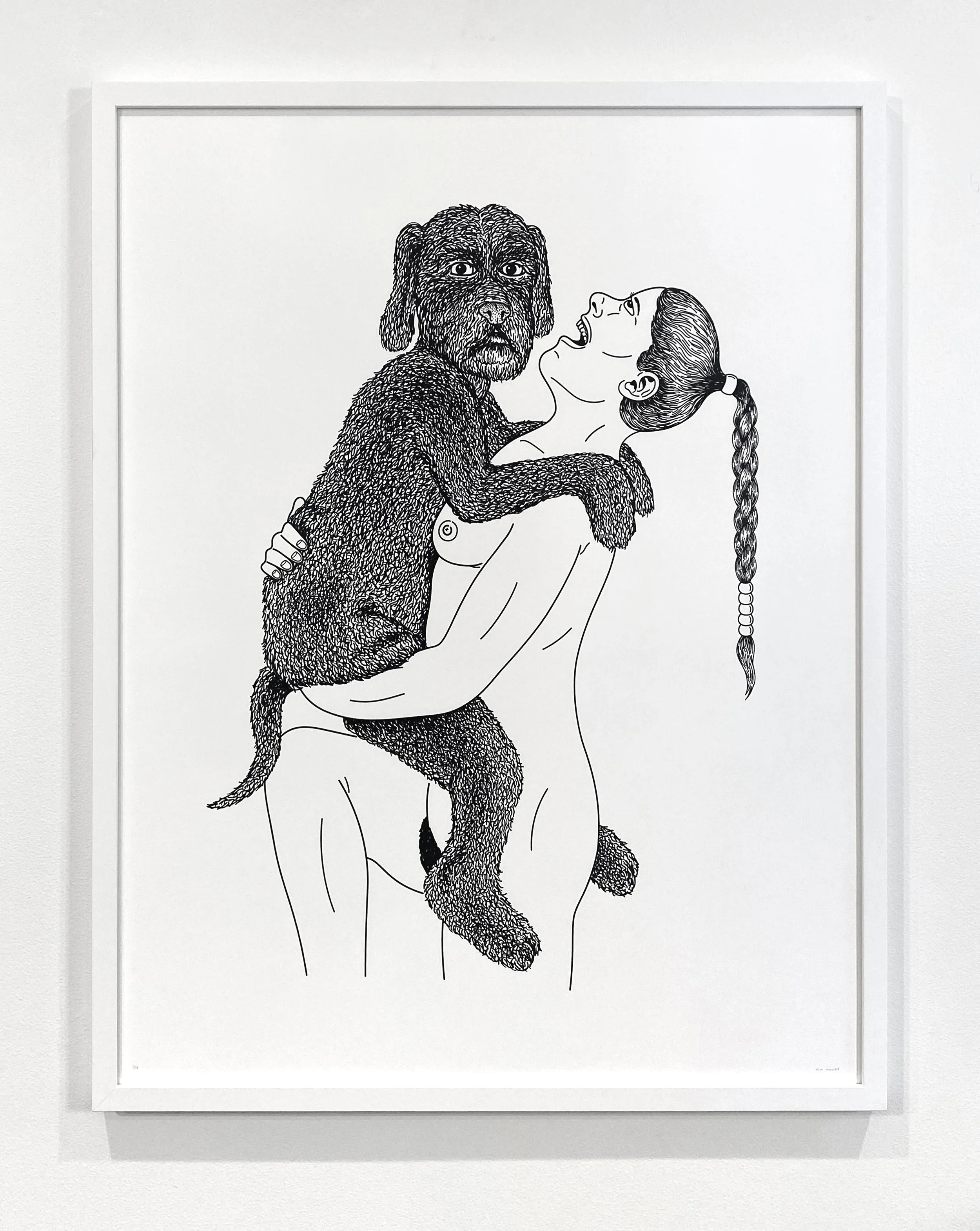 He Sleeps on the Bed, Screenprint, 2025, 26x33" - edition: 10