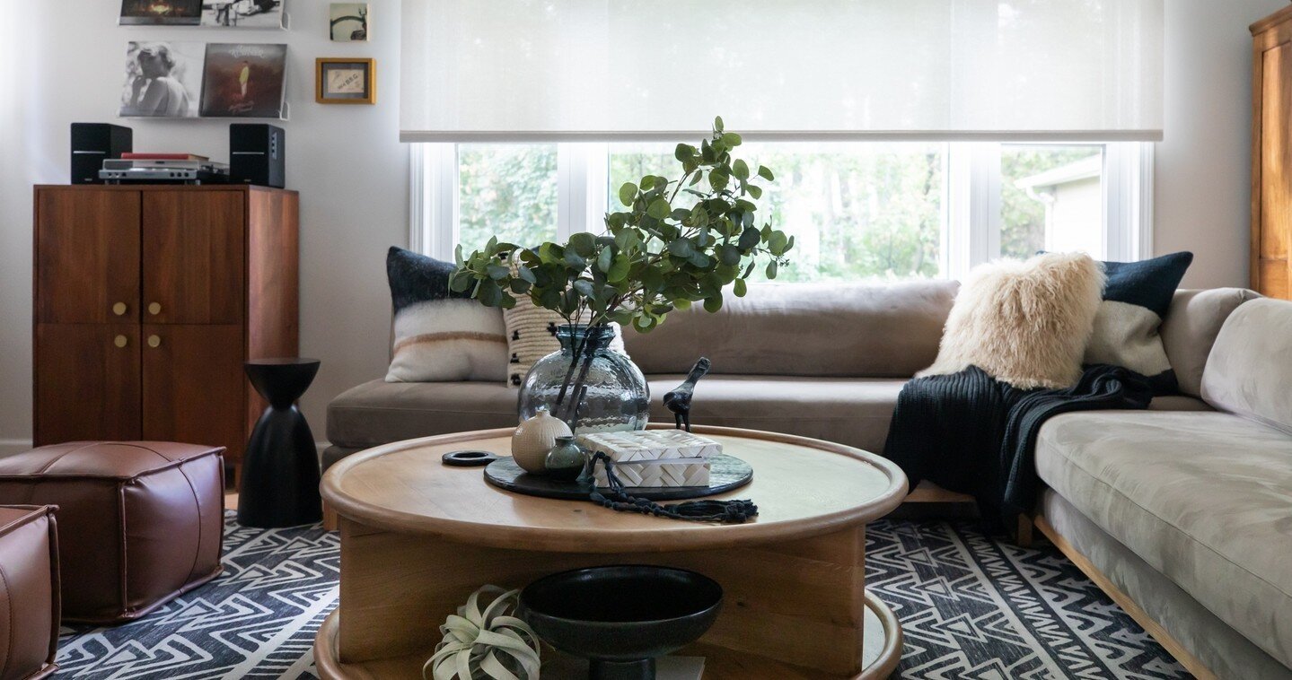 Welcome to My Family Room! Most days it doesn't look this put together - real life happens in my home. The norm around my house are blankets and pillows scattered all about and accessories moved because one of my kids my have bumped something or simp