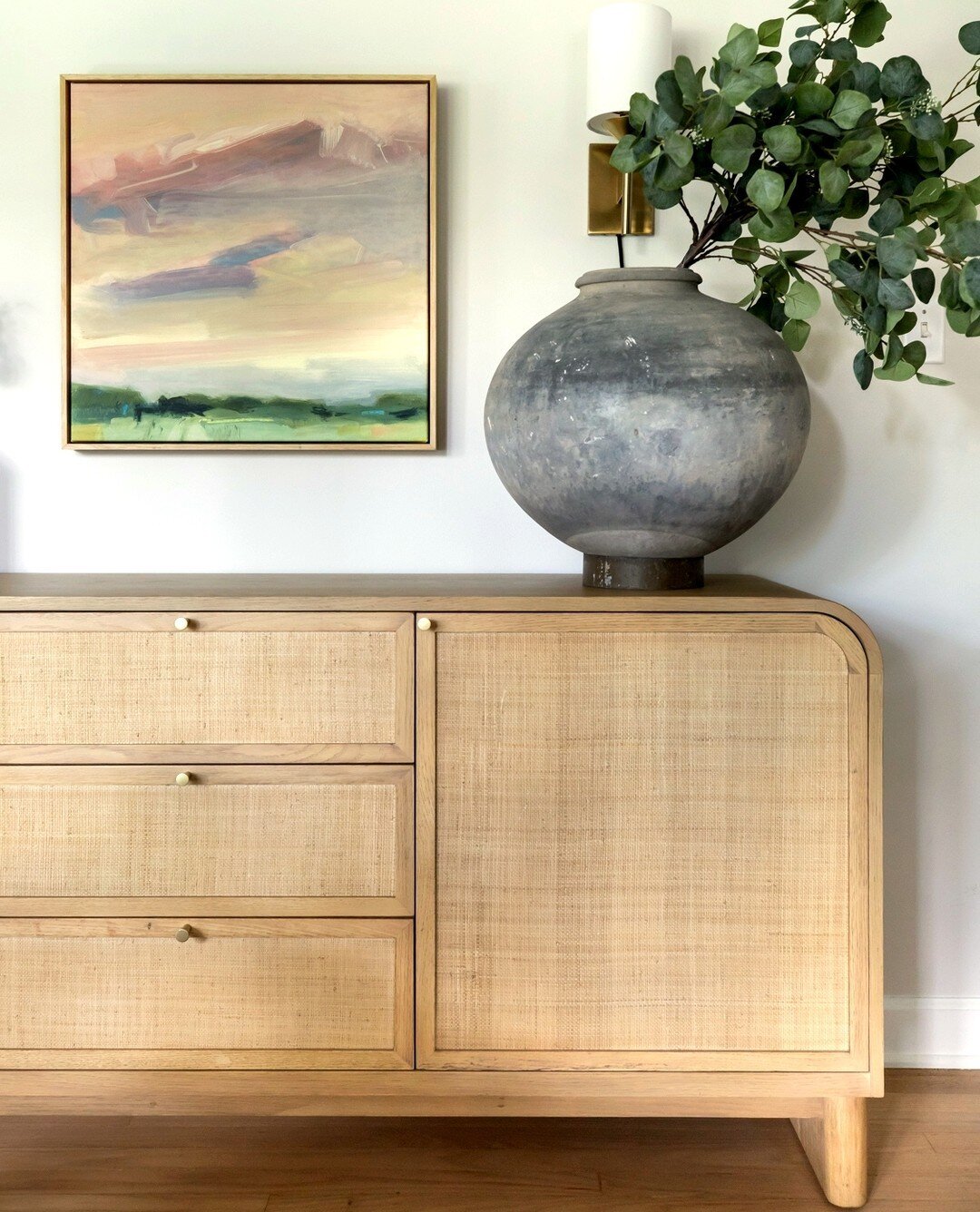 When there isn't enough storage in a kitchen - we find a gorgeous solution - and this sideboard gets to be the unsung hero. Pair it with artwork, sconces and a vintage one-of-a-kind vase and BAM we have a showstopper moment. ⁠
⁠
⁠
⁠
⁠
#homestyling #i