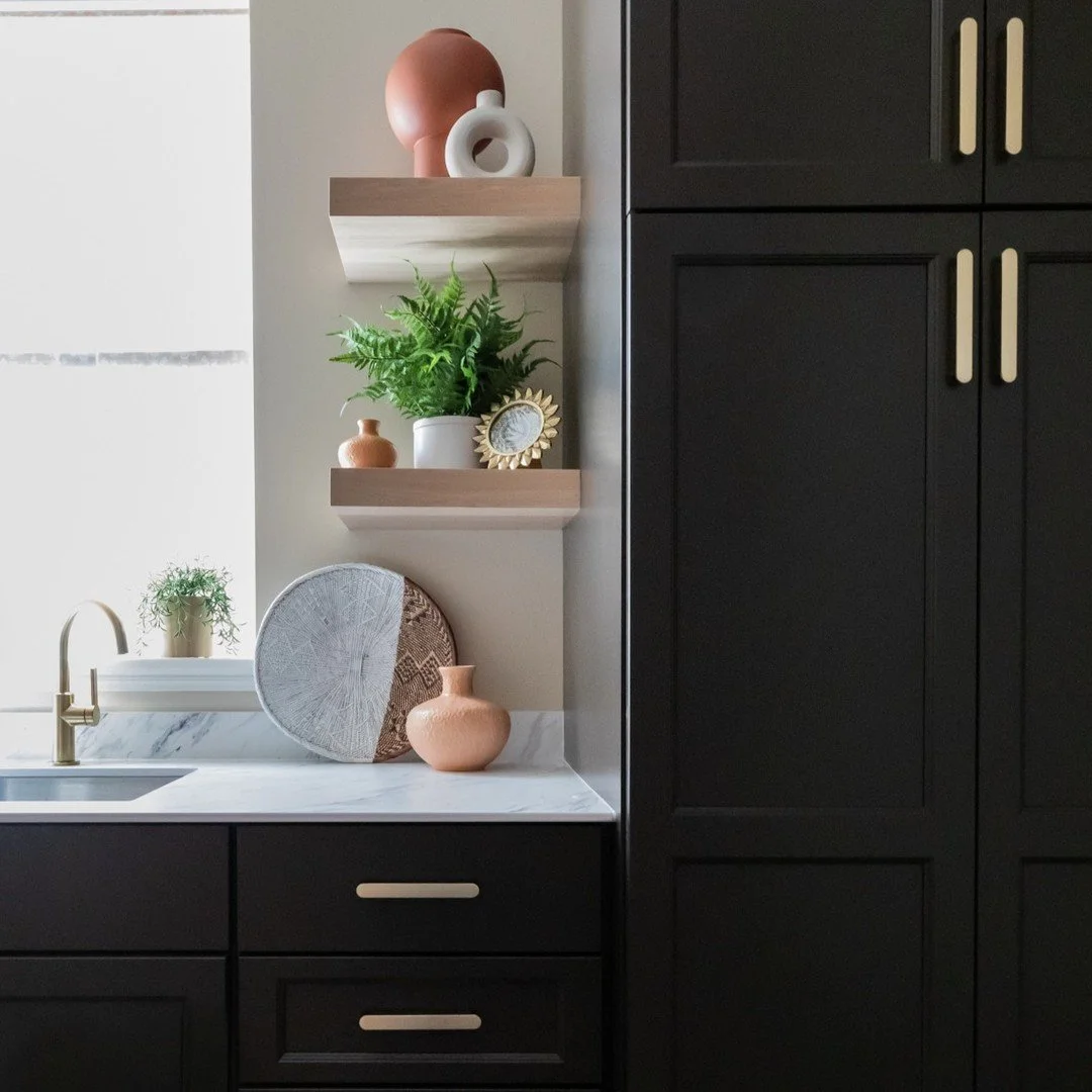 Our mudroom makeover transforms from chaos to calm. Gone are the days of clutter! This new space features elegant built-in cabinets and storage, a stylish bench, and hooks for coats and bags. It is now a serene and functional entryway that welcomes y