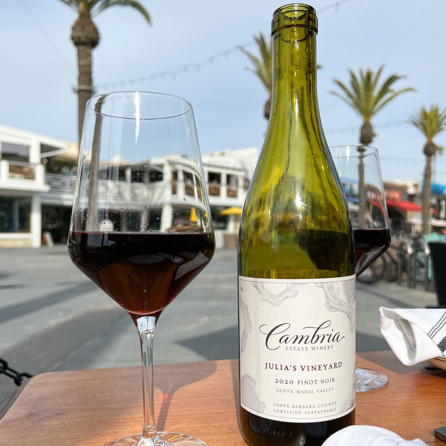 Wine Stories Ep.1 🤓

One of the most refreshing Pinot Noir you will find on the #hermosabeachpier. Julia&rsquo;s Vineyard from @cambriawines is a woman made, run, and owned estate winery. This Pinot features subtle notes of blackberry, pomegranate, 