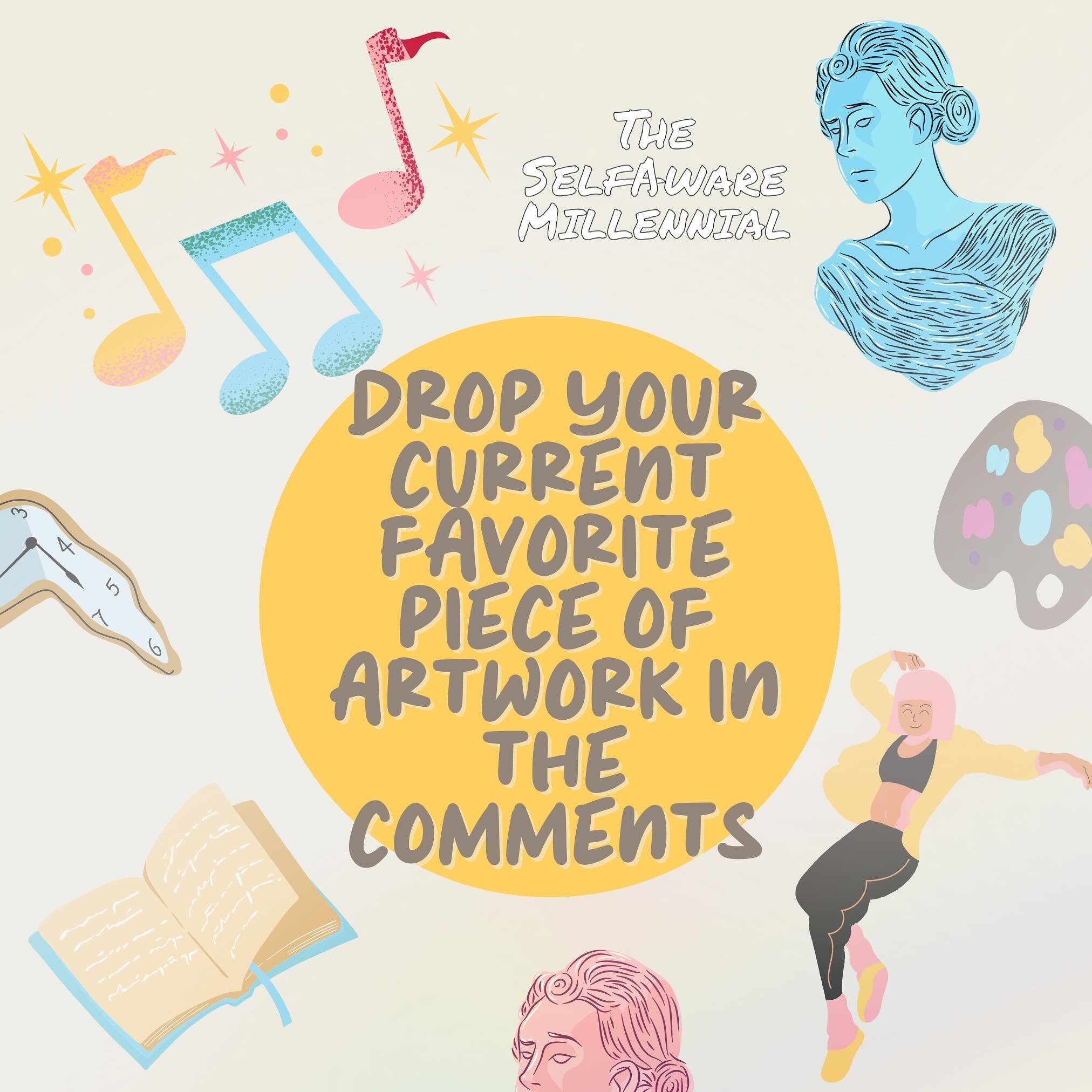 Let&rsquo;s share the magic of creativity! ✨ 

Drop your current favorite artwork &ndash; whether it&rsquo;s a captivating film, a soul-stirring song, a mesmerizing dance performance, or a thought-provoking book. Give something you never gave a chanc