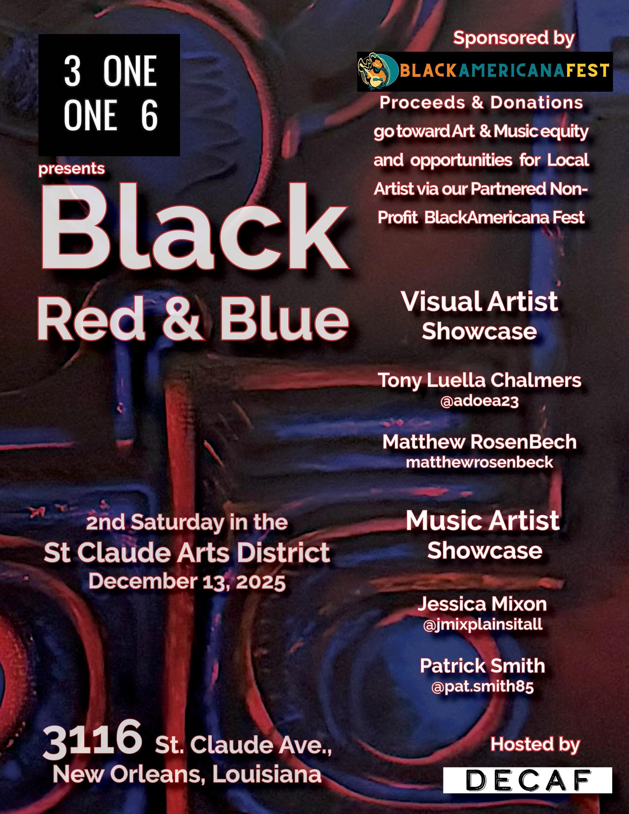 PB&amp;J: Black Red &amp; Blue Artist Showcase