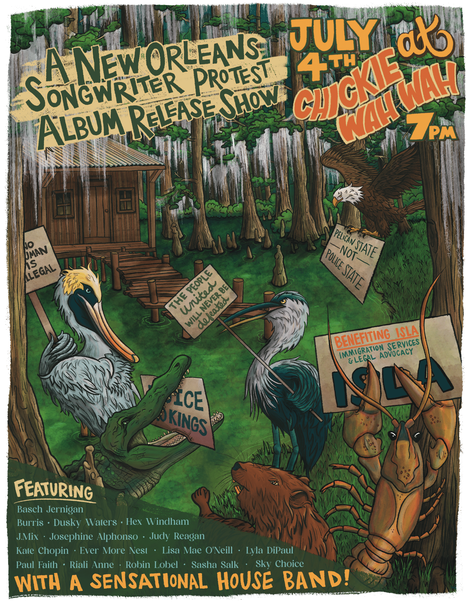 A New Orleans Songwriter Protest Album Release Benefit Show ft. Paul Faith & Friends