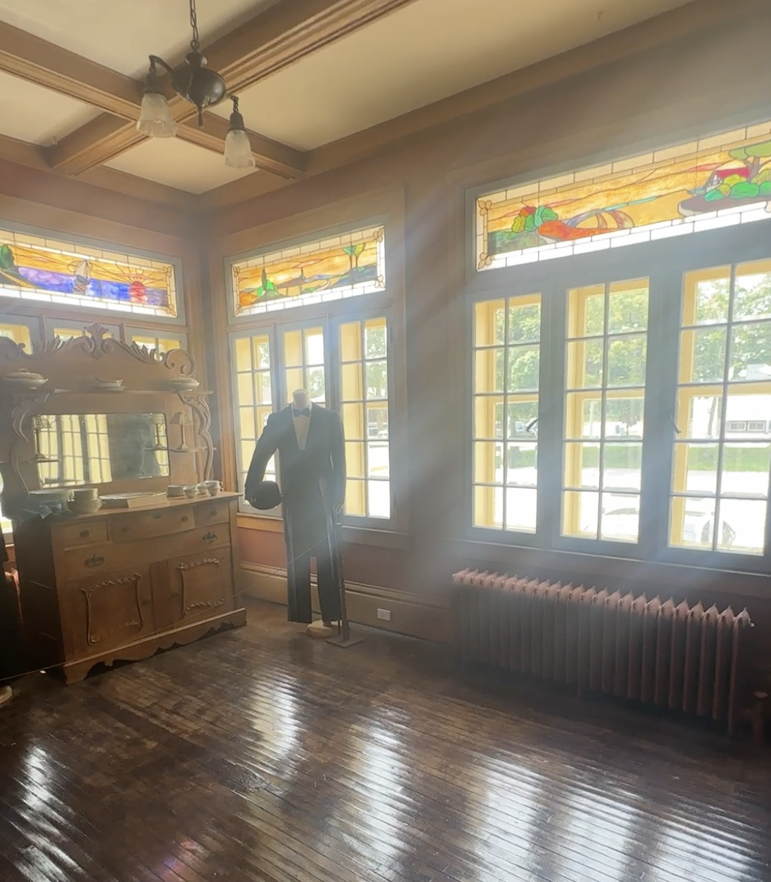 Interior view of accessible pathway at Roselawn Centre Museum showing architectural clarity and circulation