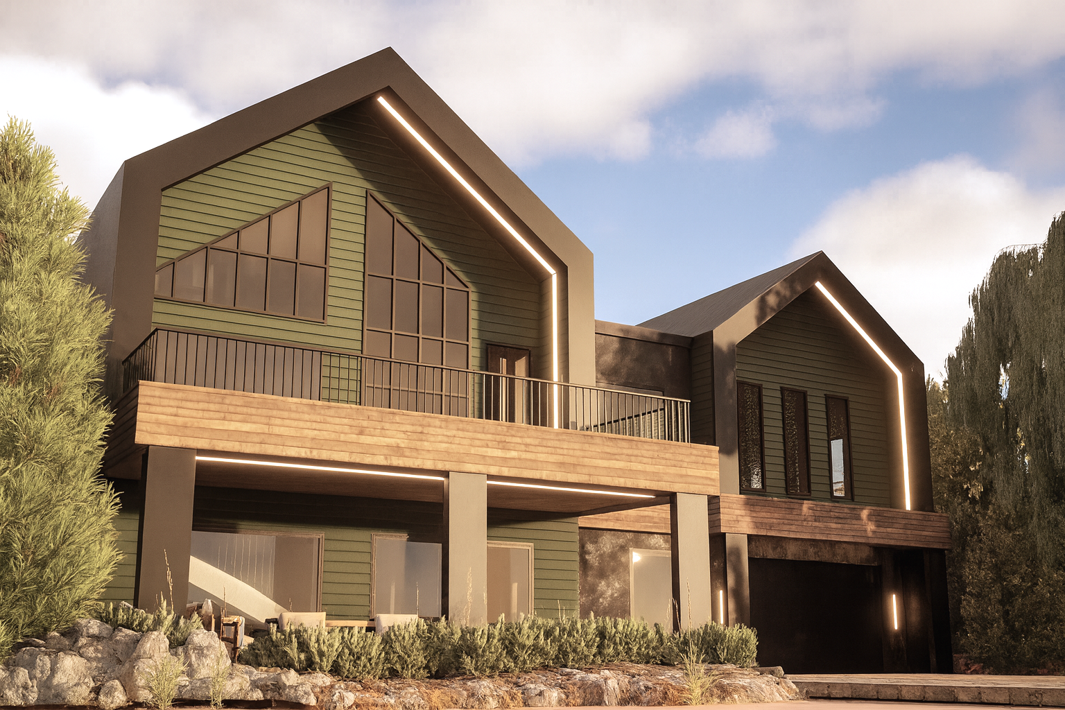 Custom home exterior in Caledonia — residential architecture by SODA