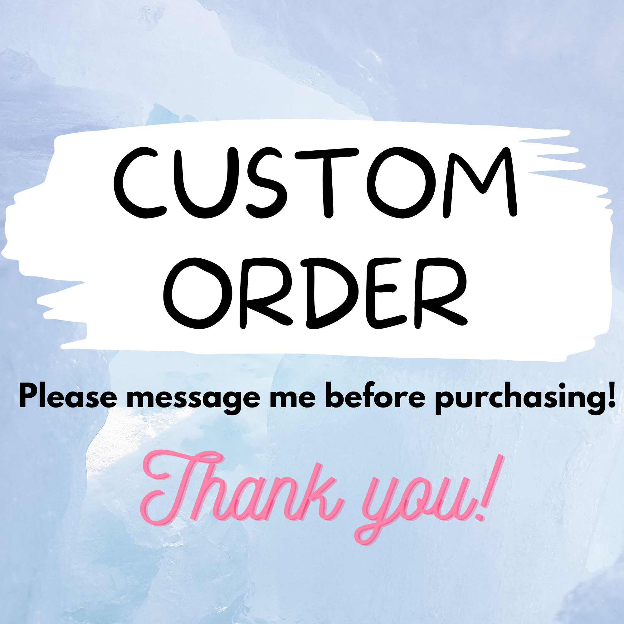 Custom Order, Custom Listing, Personalized Order — L1 Print