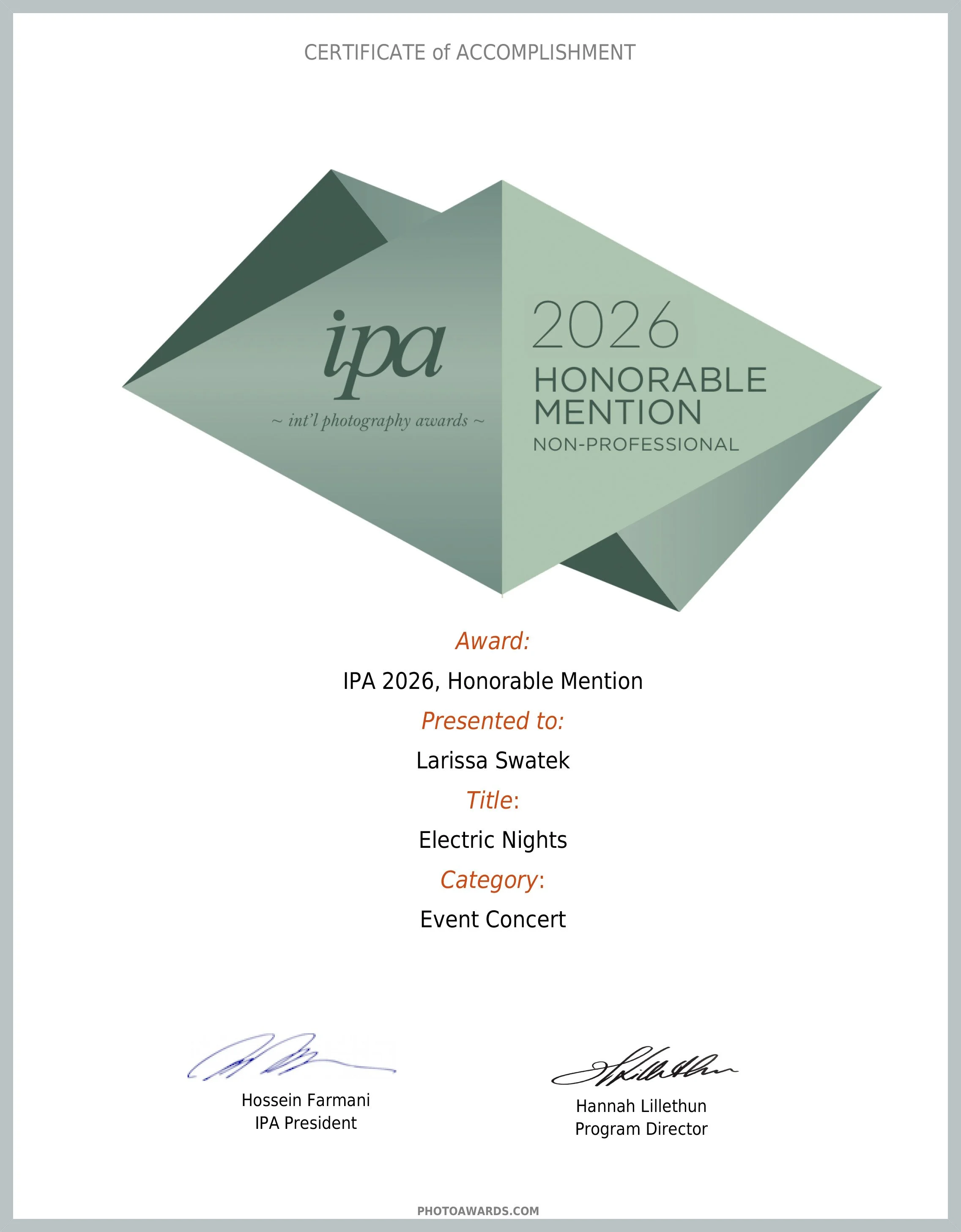 International Photography Awards